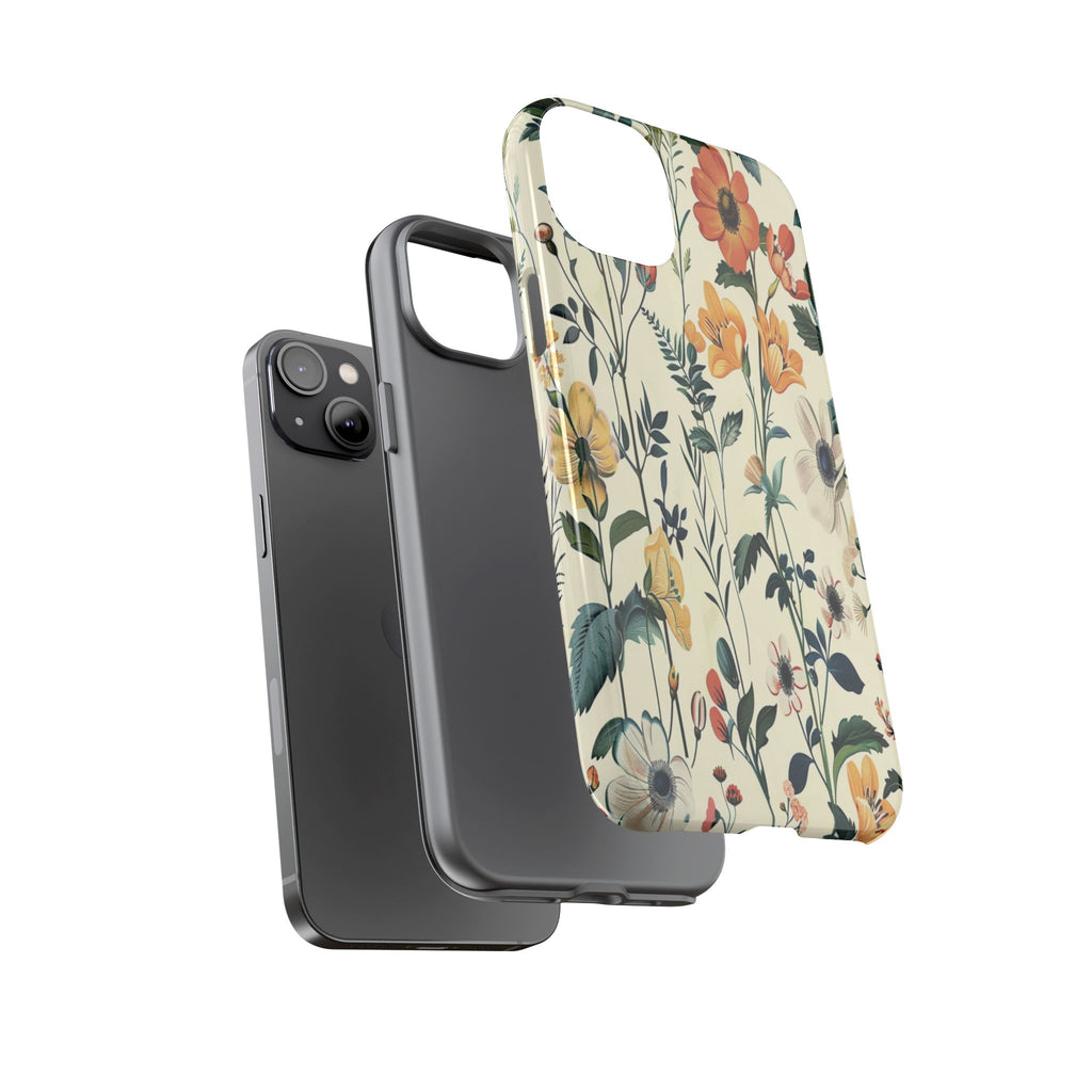 Vintage Botanical Wildflower Seamless Pattern