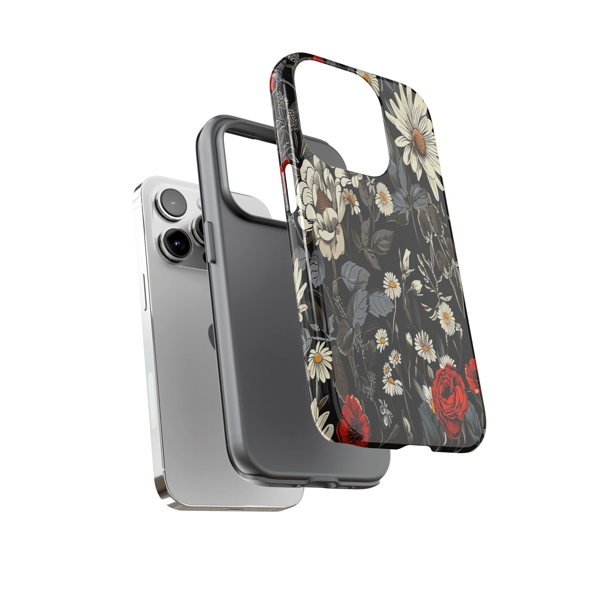 Dark Rose and Daisy Case