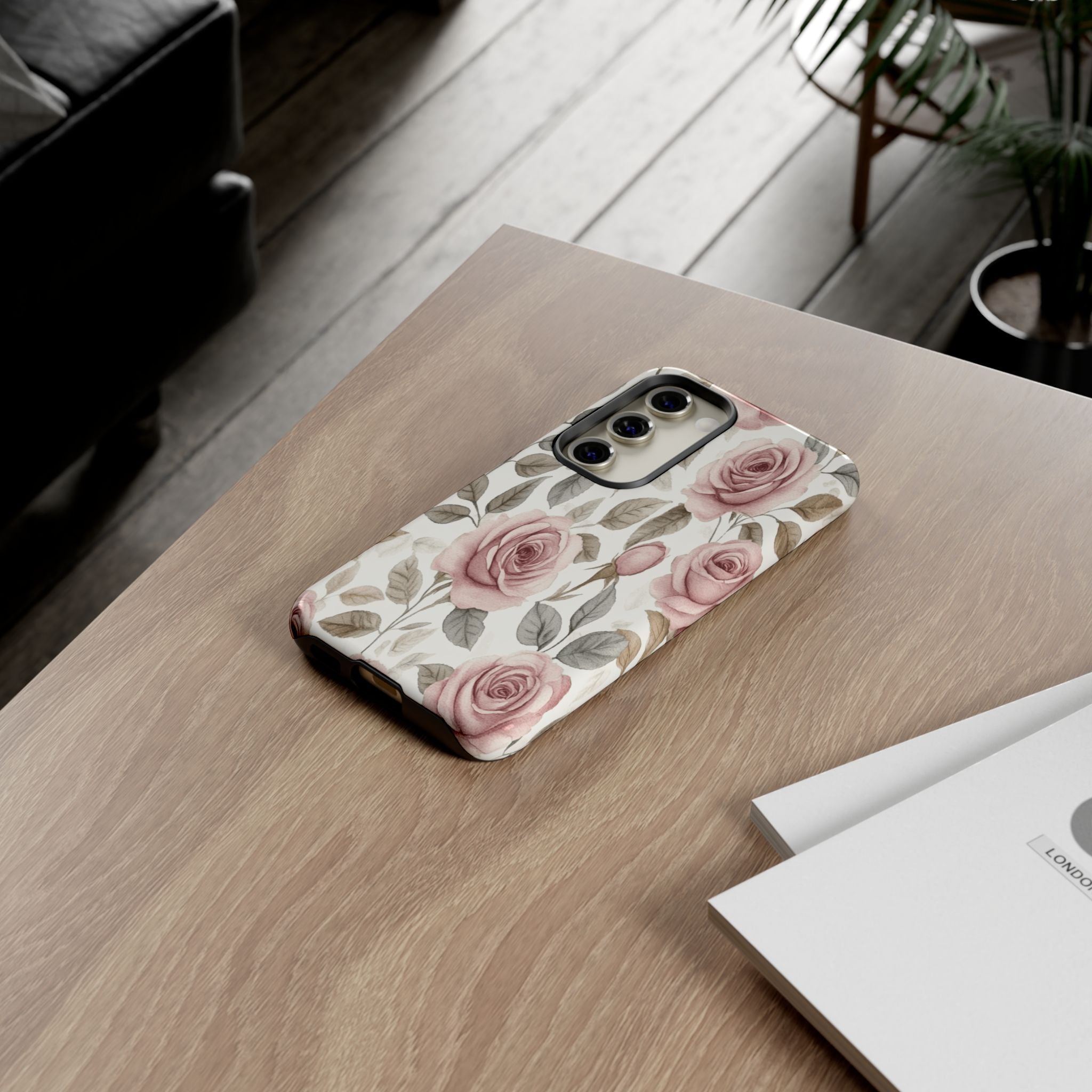 Elegant Watercolor Rose Case