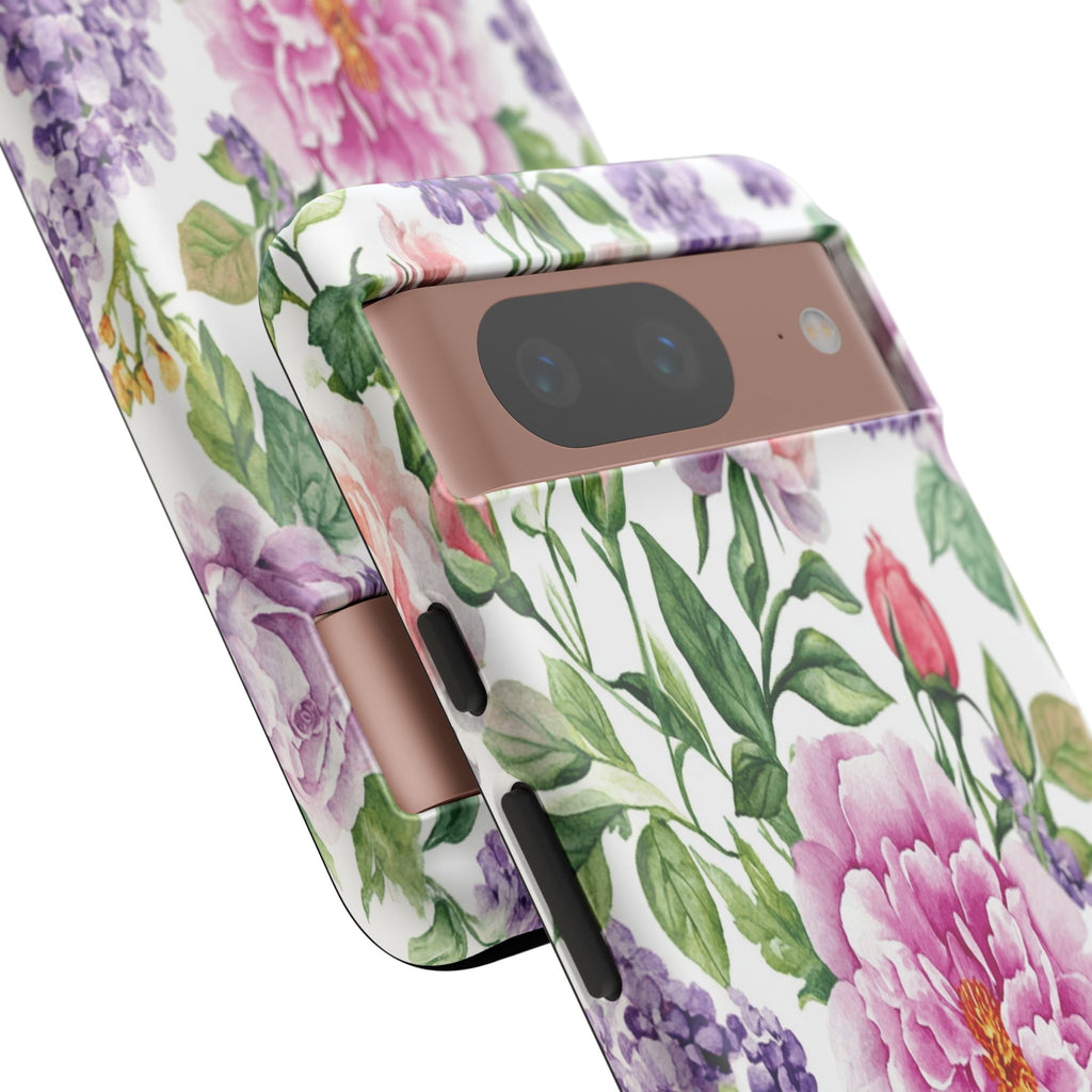 Watercolor Peonies and Lilacs Case