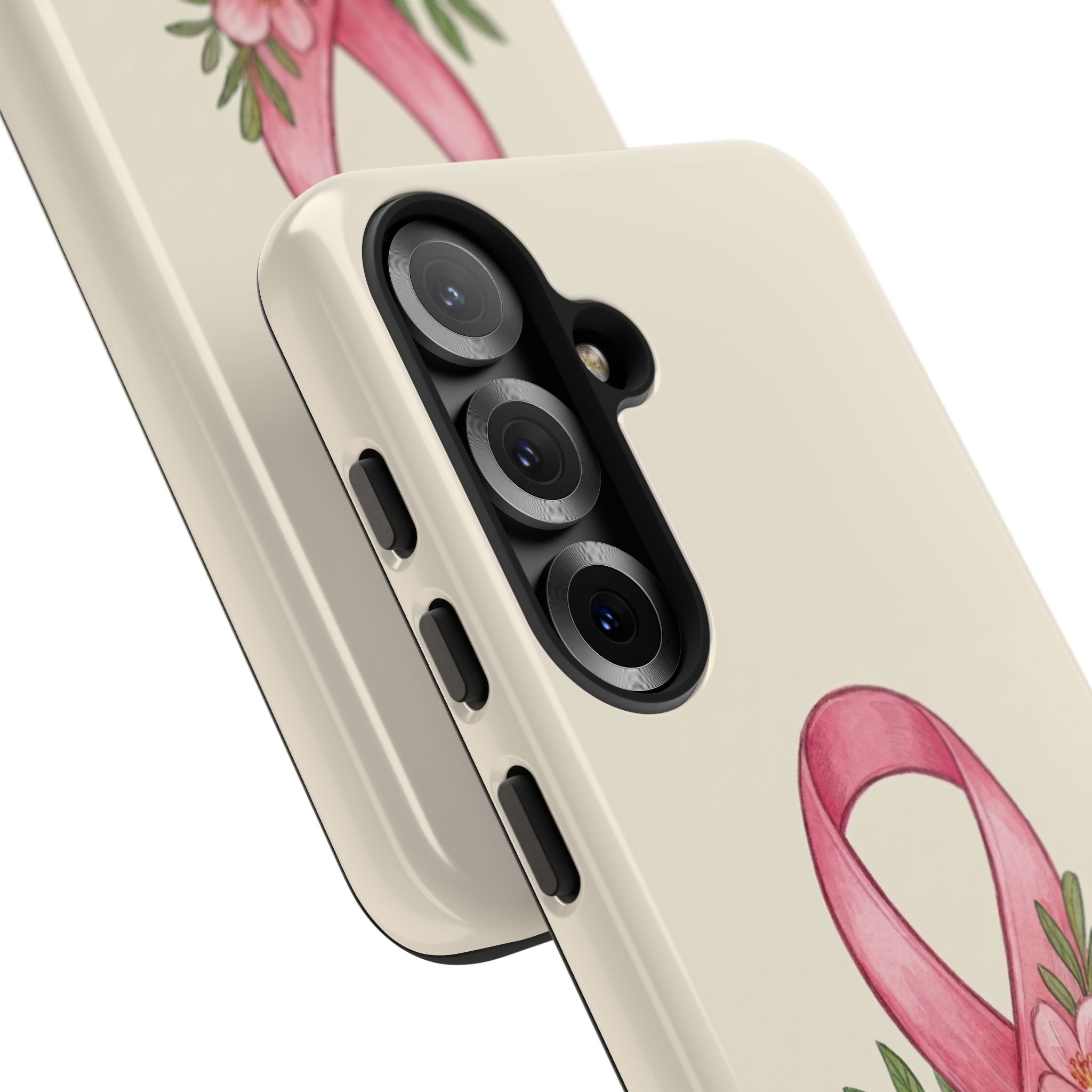 Floral Breast Cancer Awareness Case