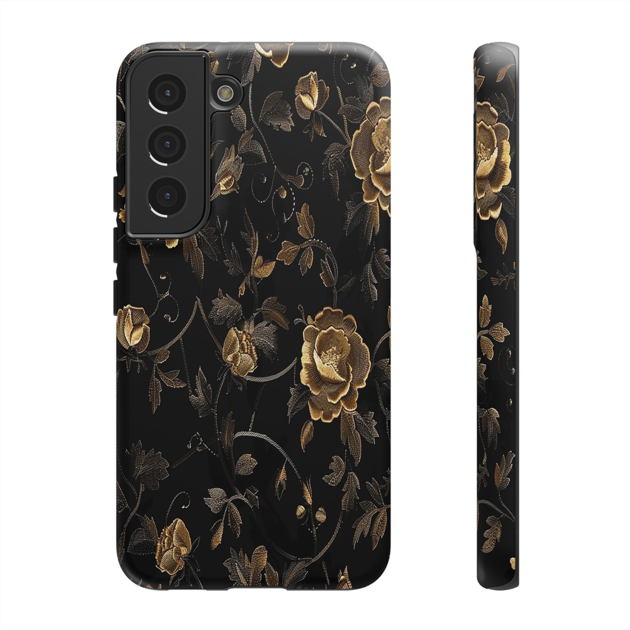 Golden Roses on Black