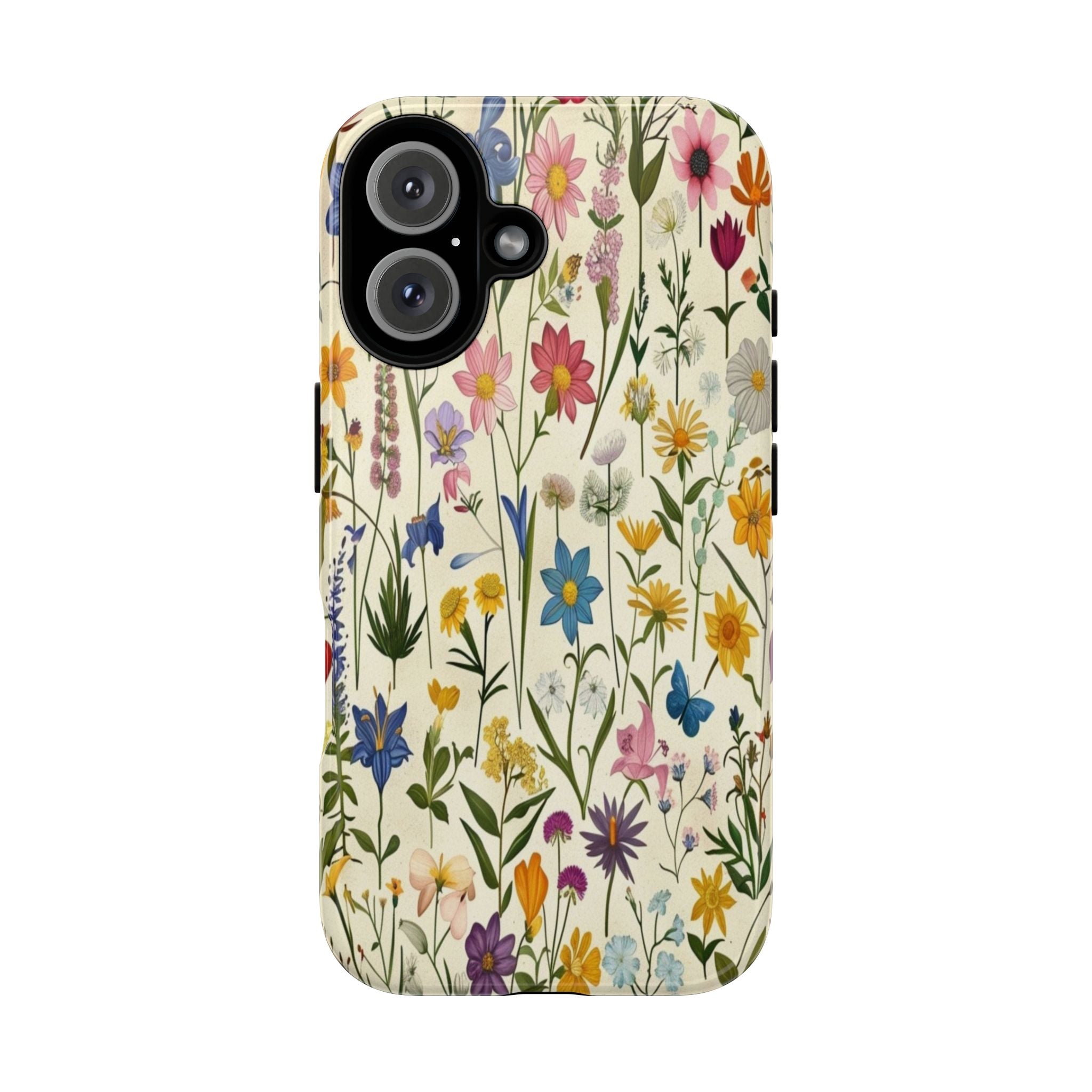 Vibrant Botanical Wildflower Pattern