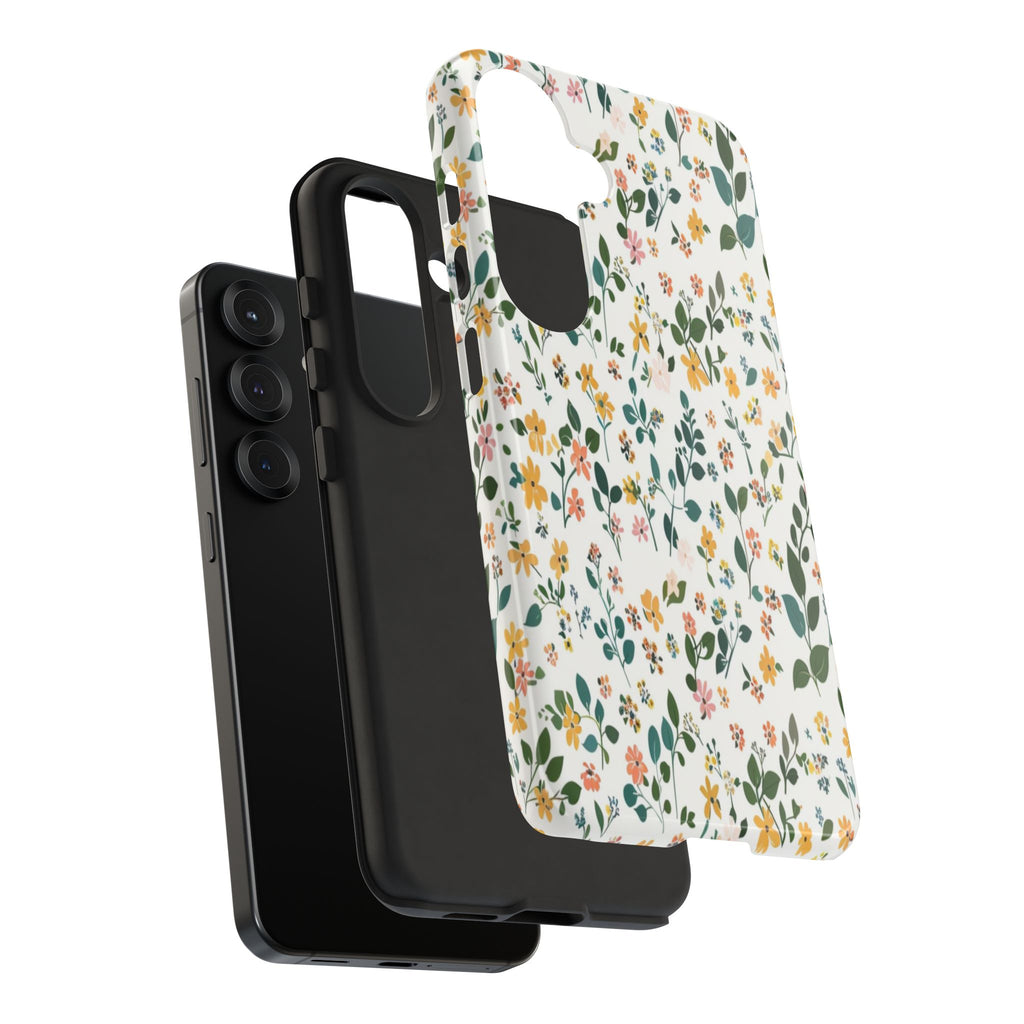 Pastel Leaves and Flowers Case