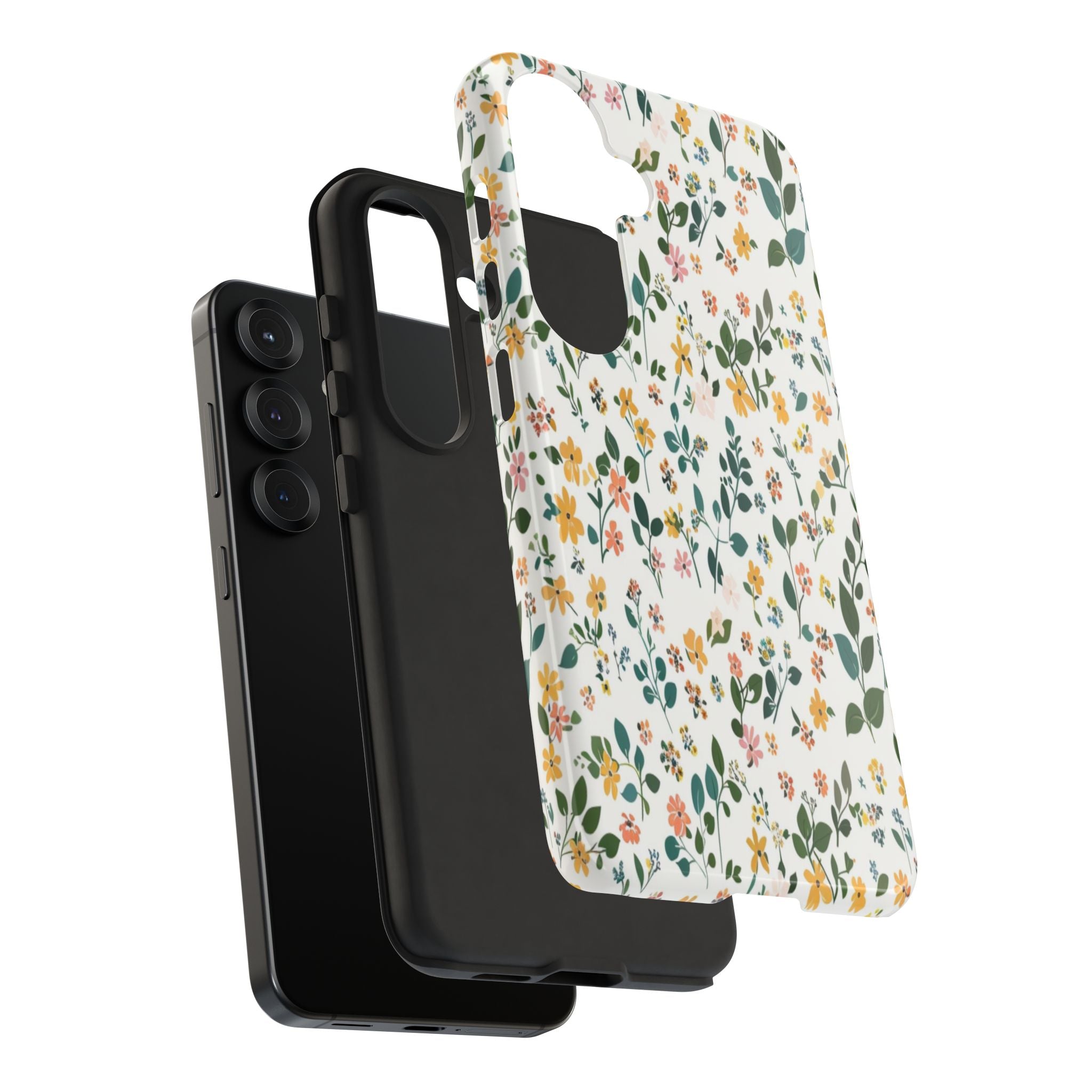 Pastel Leaves and Flowers Case