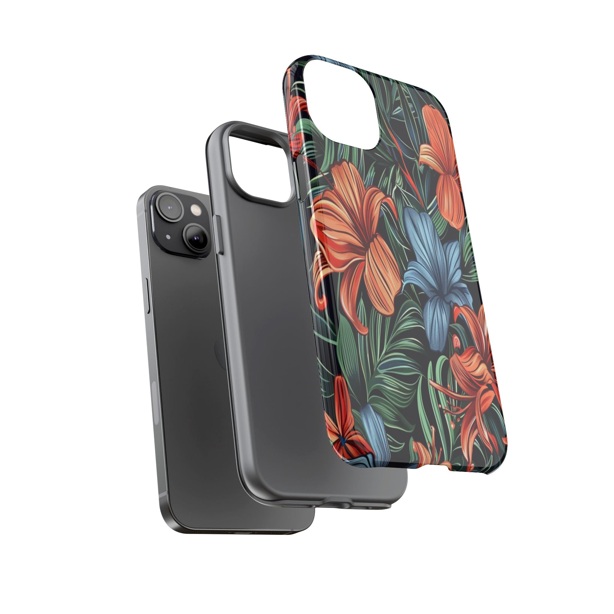 Tropical Red and Blue Case