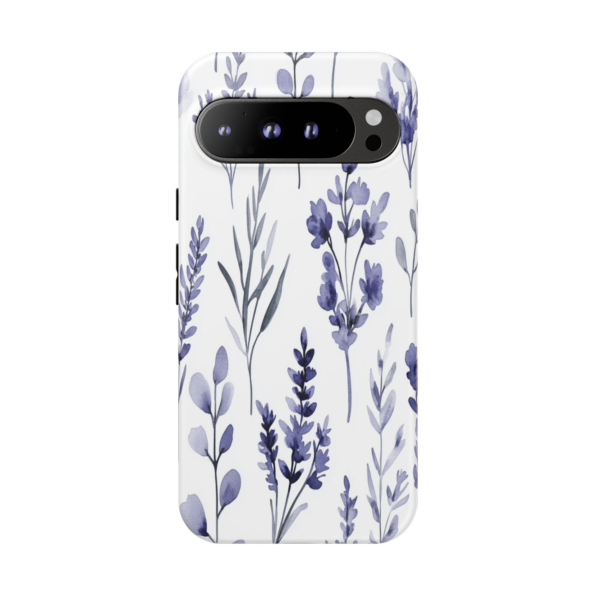 Delicate Purple Botanical Watercolor Floral Pattern