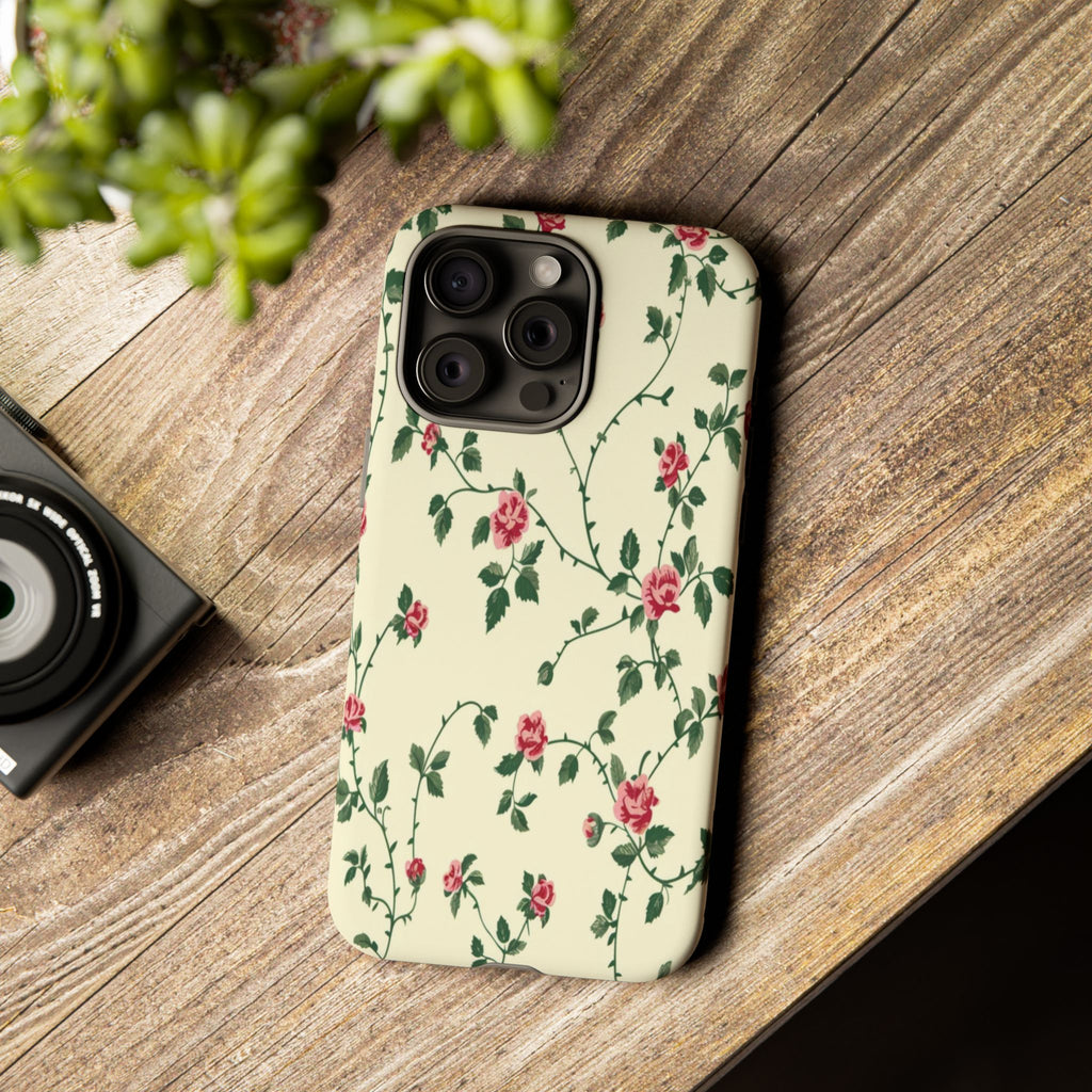 Elegant Pink Victorian Roses Case