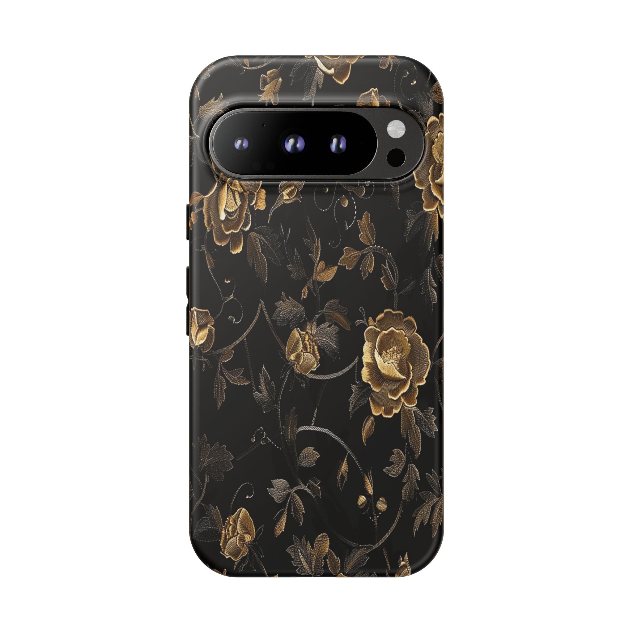 Golden Roses on Black