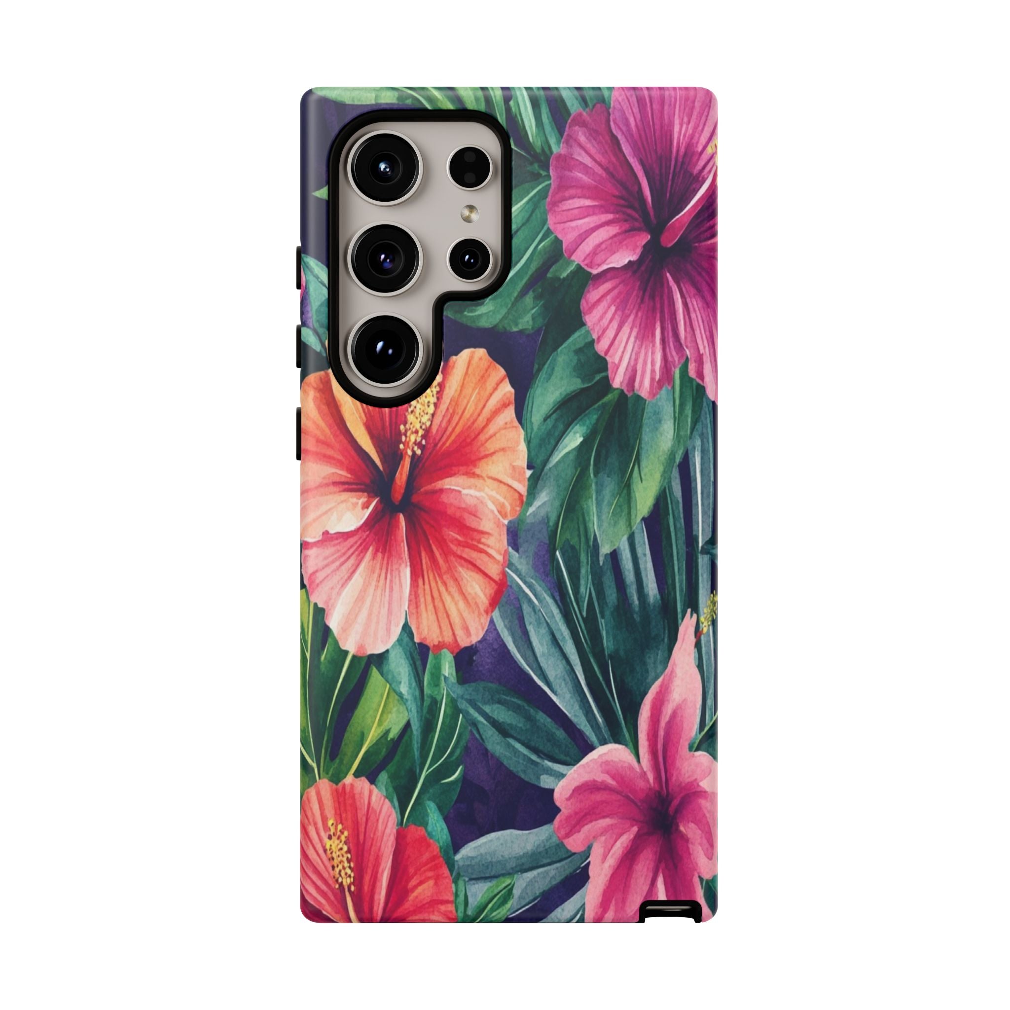 Navy Floral Watercolor