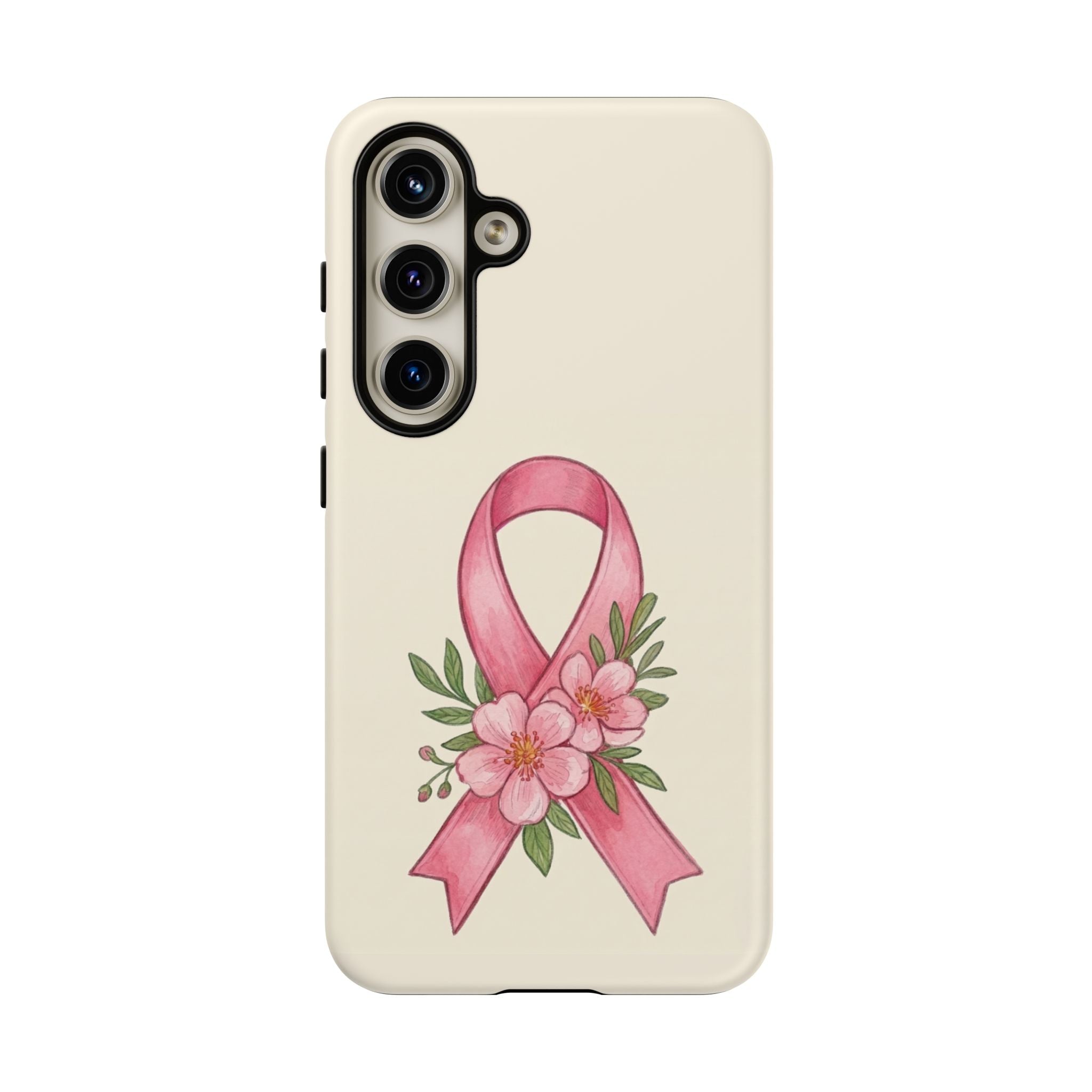 Floral Breast Cancer Awareness Case