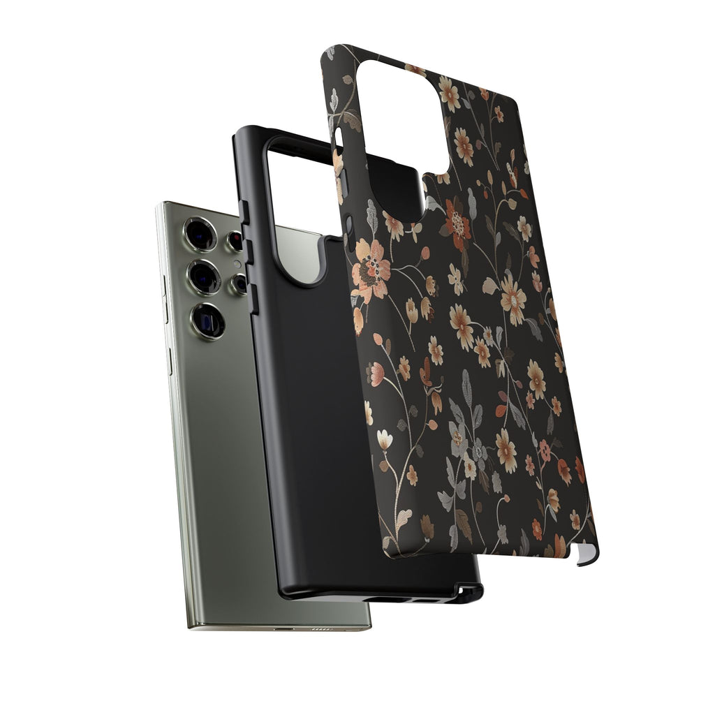 Floral Field on Black Case