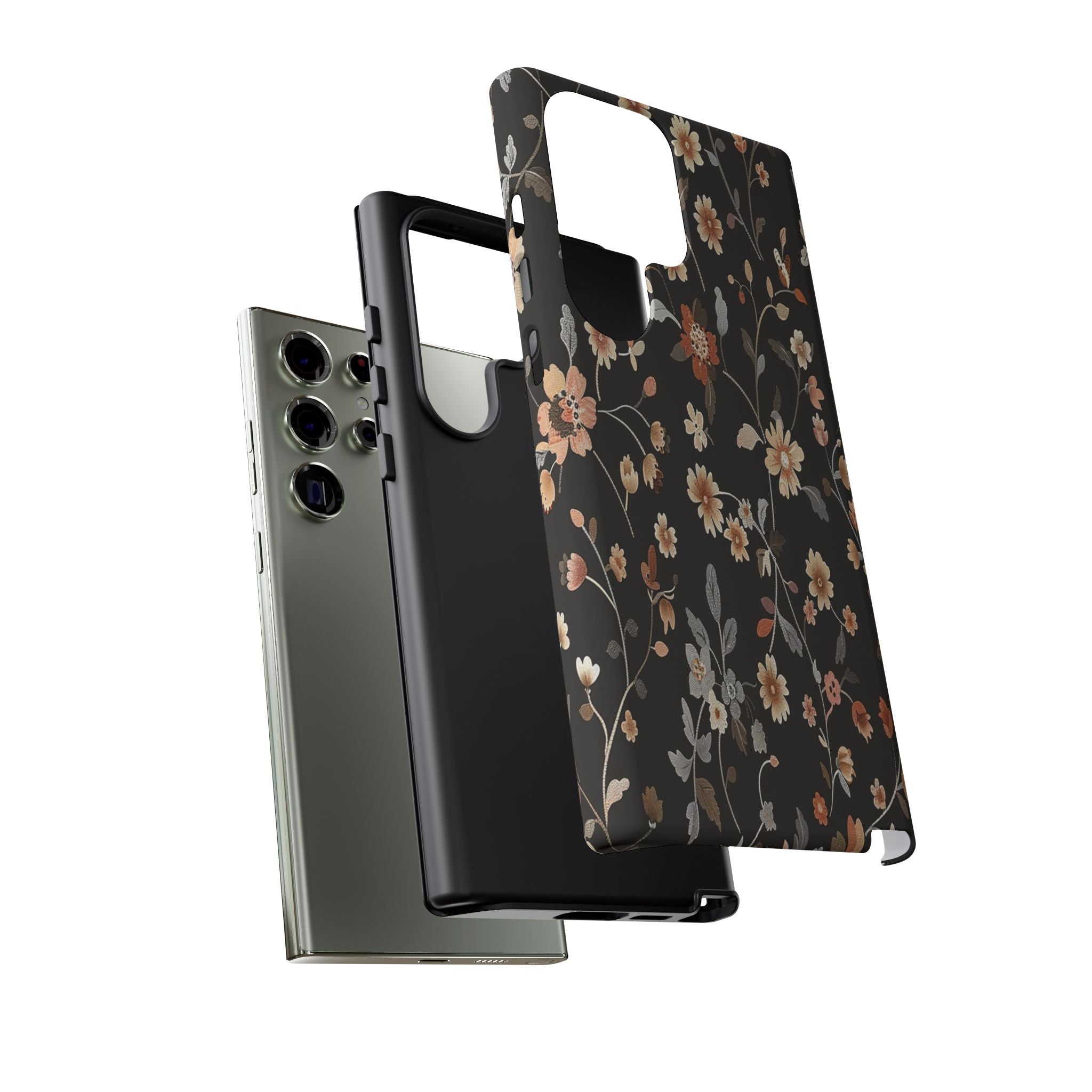 Floral Field on Black Case