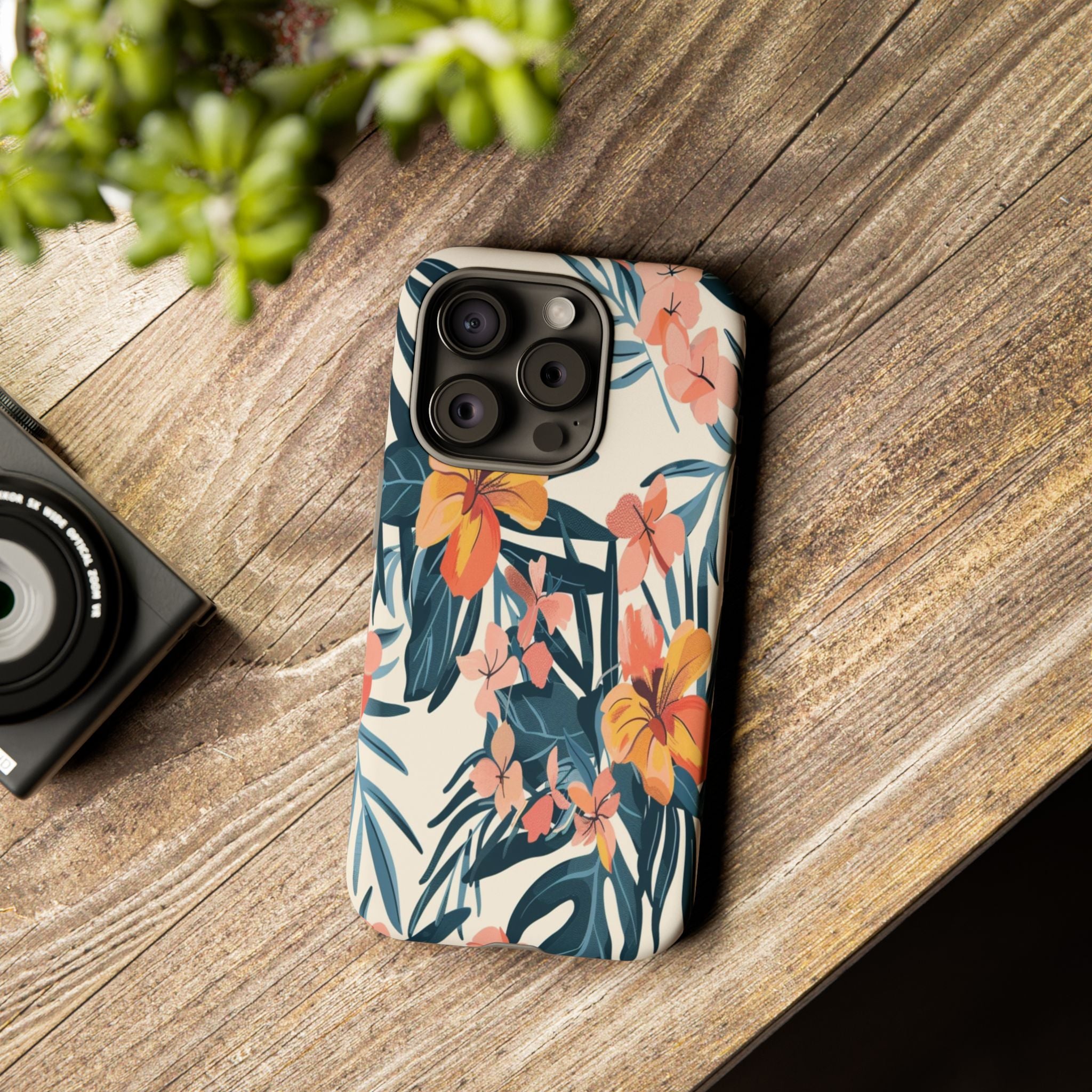 Tropical White and Blue Case