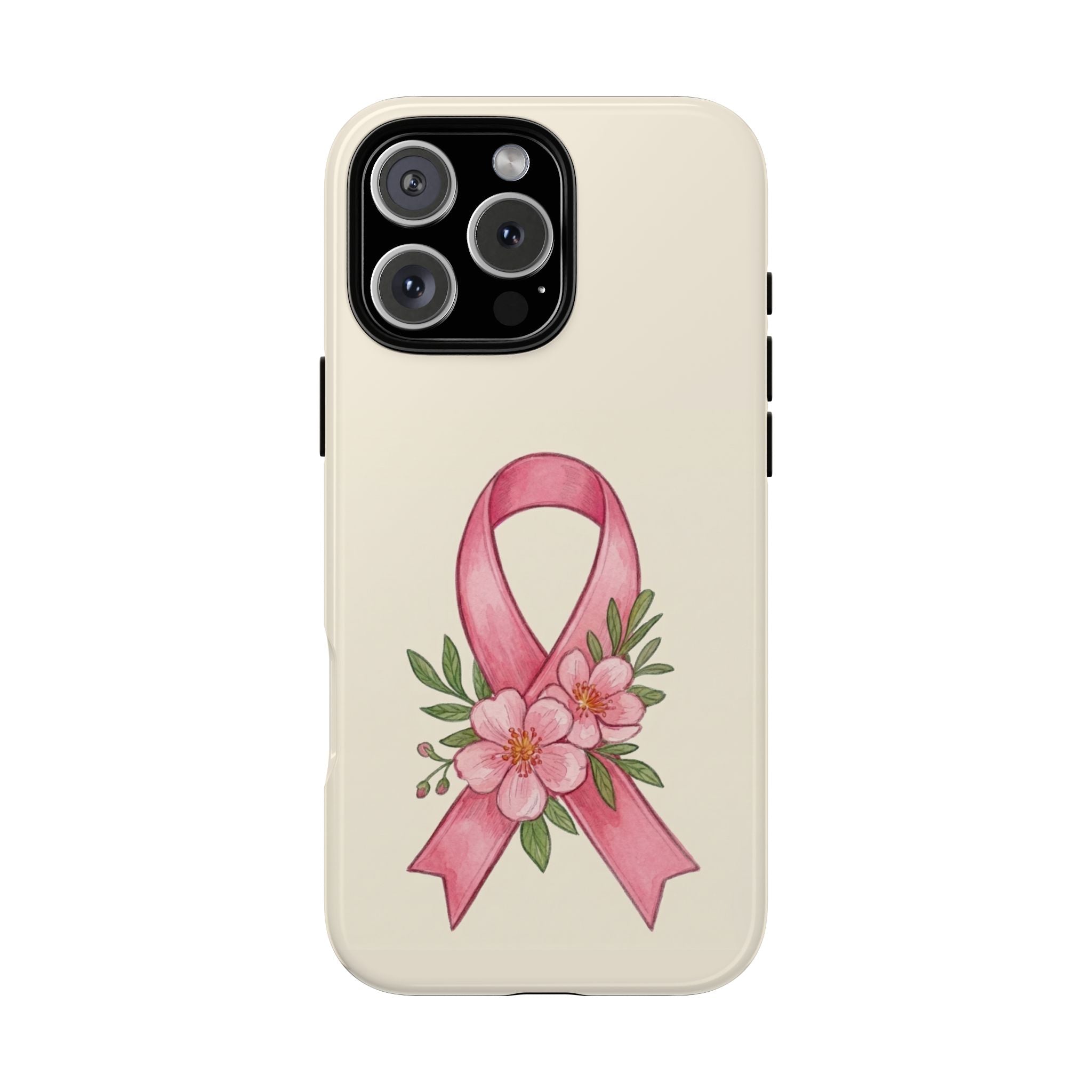 Floral Breast Cancer Awareness Case