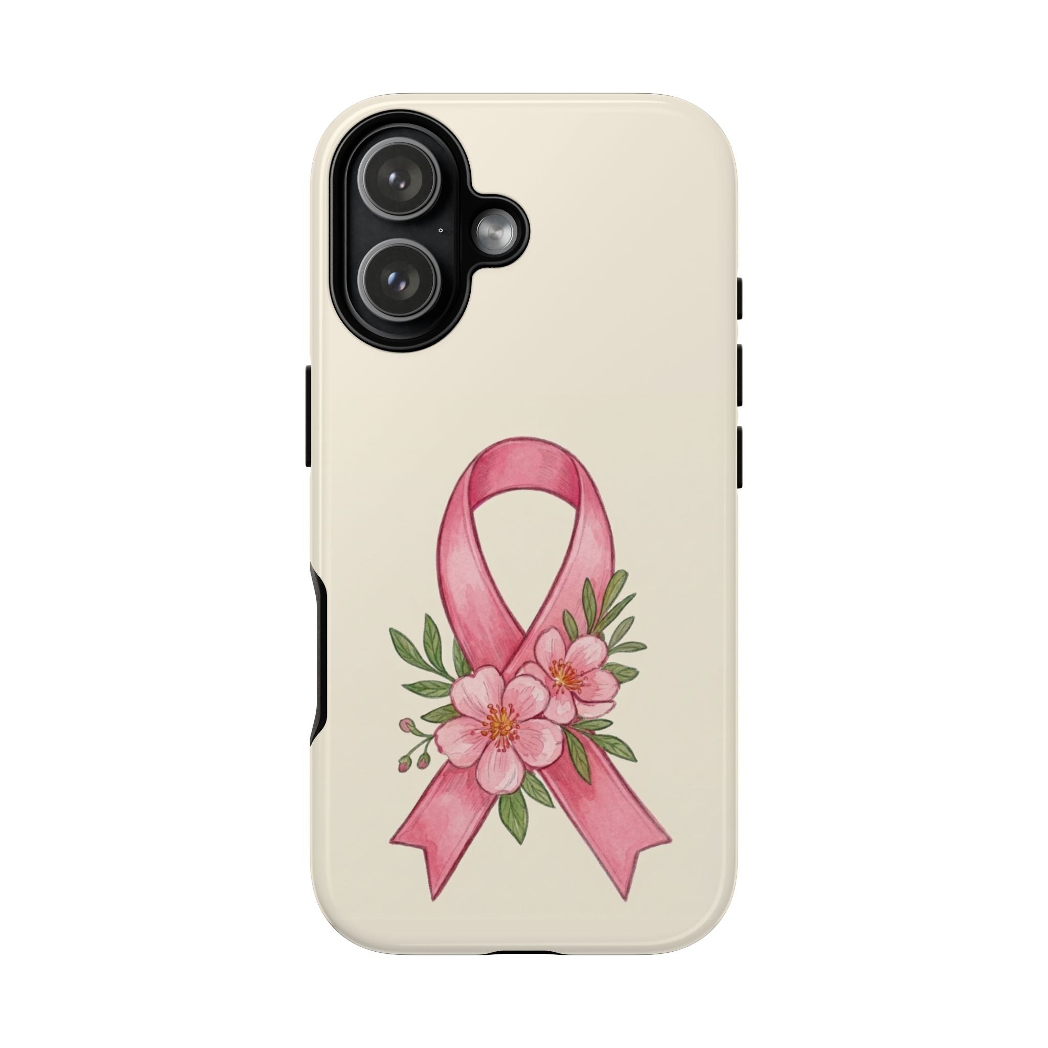 Floral Breast Cancer Awareness Case