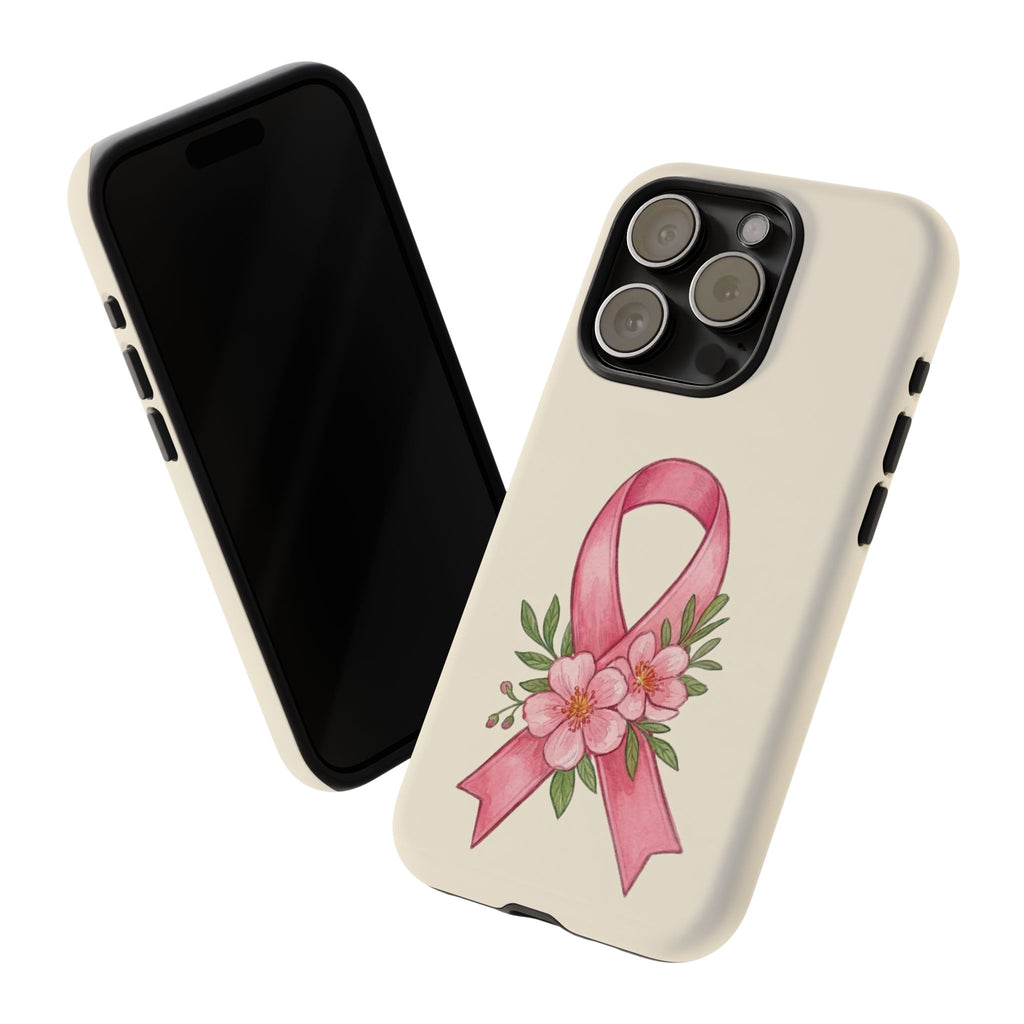 Floral Breast Cancer Awareness Case