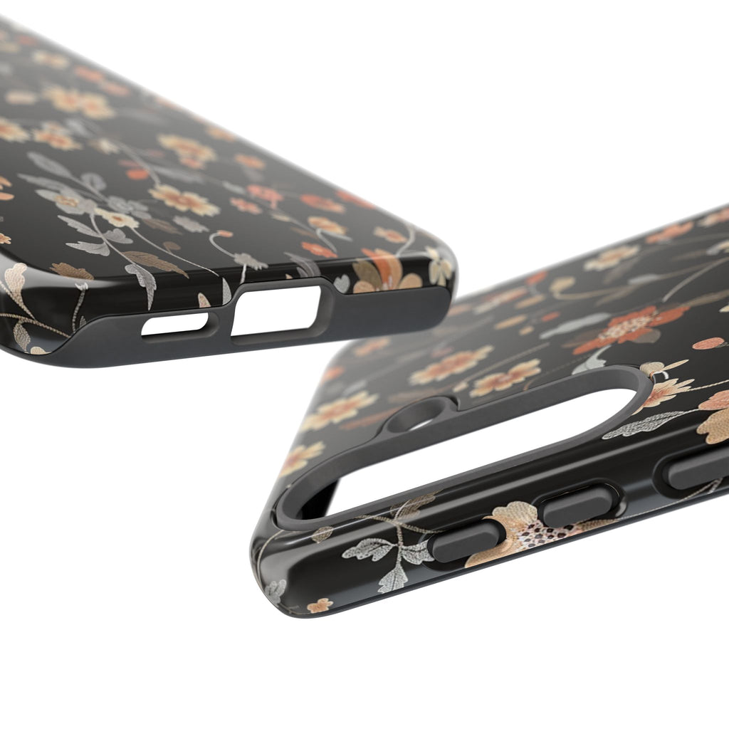 Floral Field on Black Case