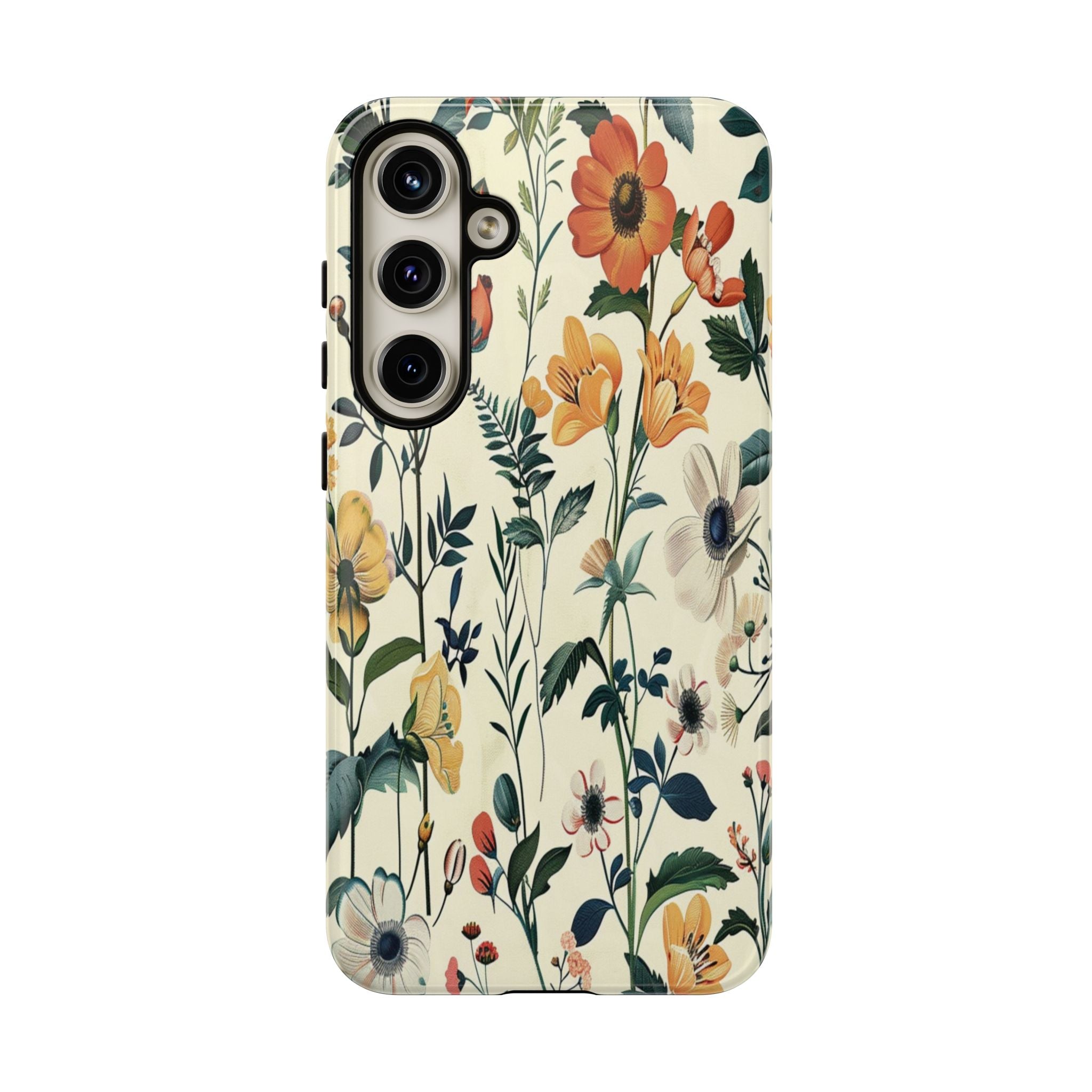 Vintage Botanical Wildflower Seamless Pattern