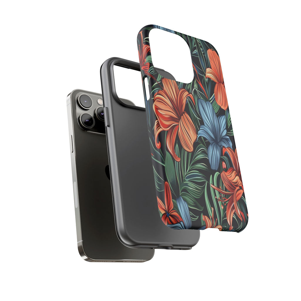 Tropical Red and Blue Case