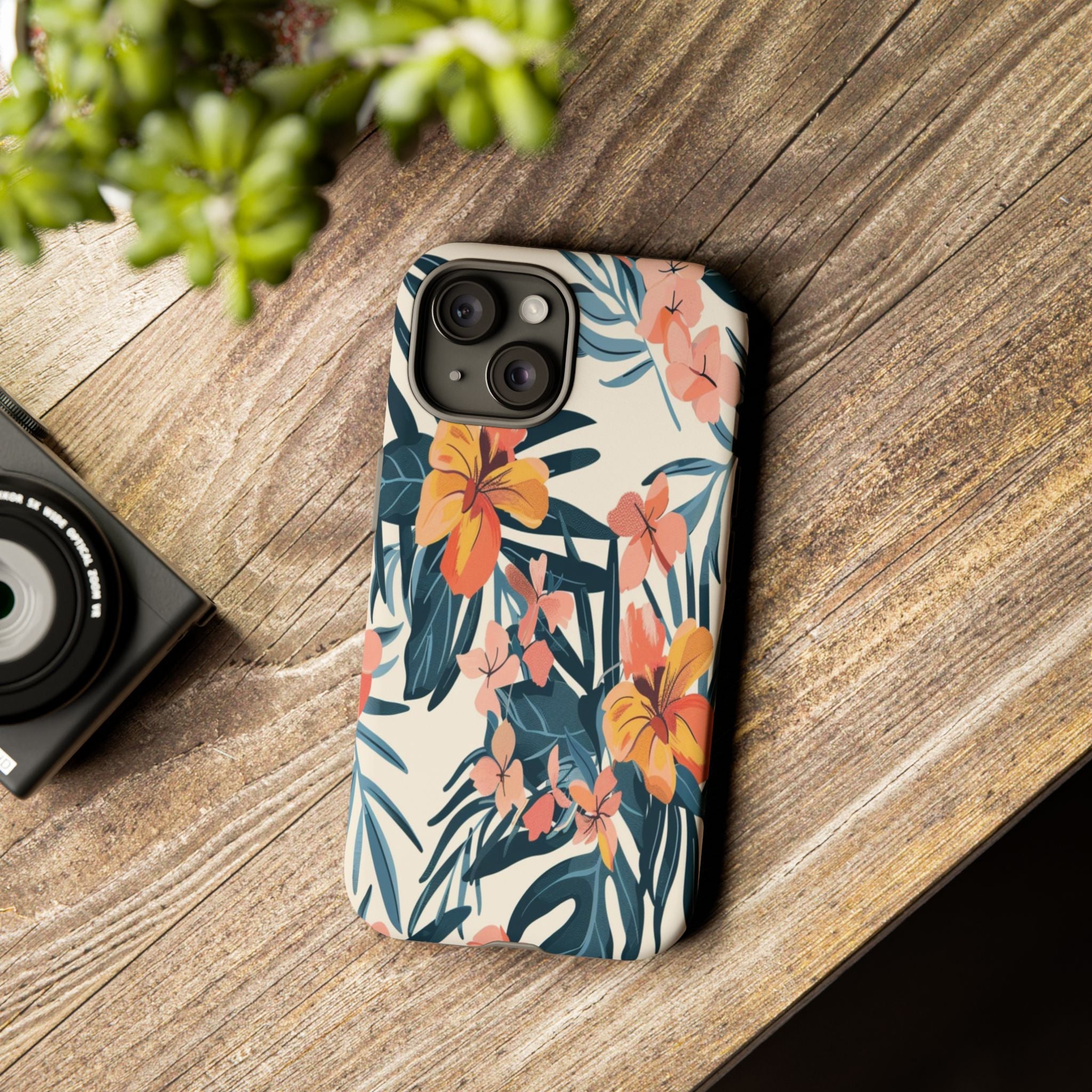 Tropical White and Blue Case
