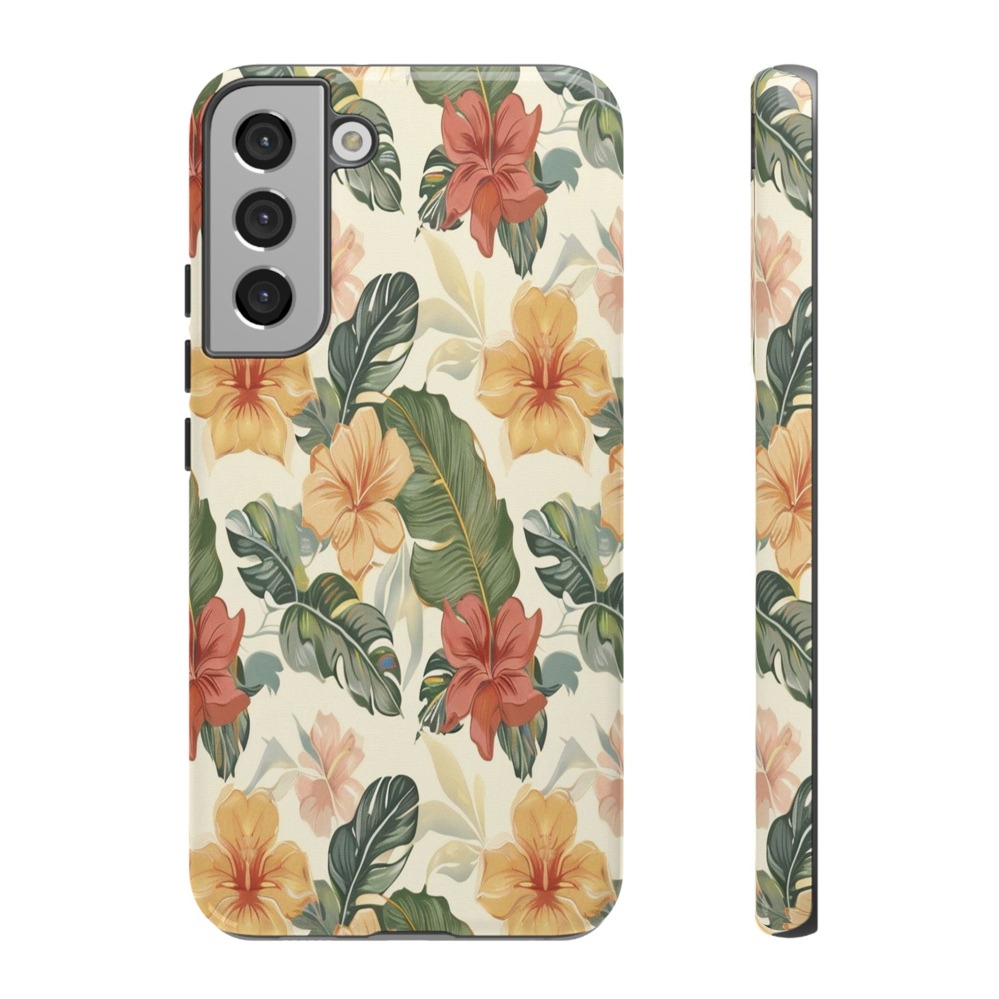 Vintage Tropical Floral Seamless Pattern