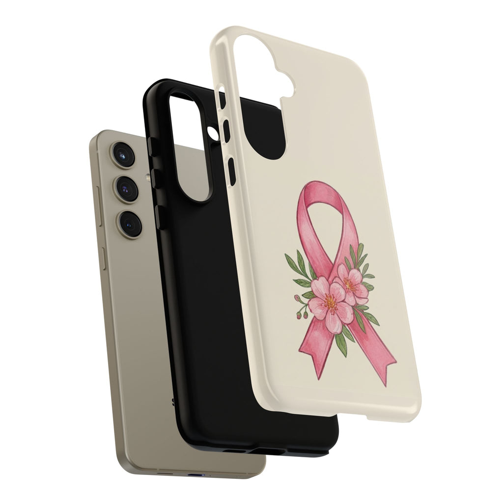 Floral Breast Cancer Awareness Case