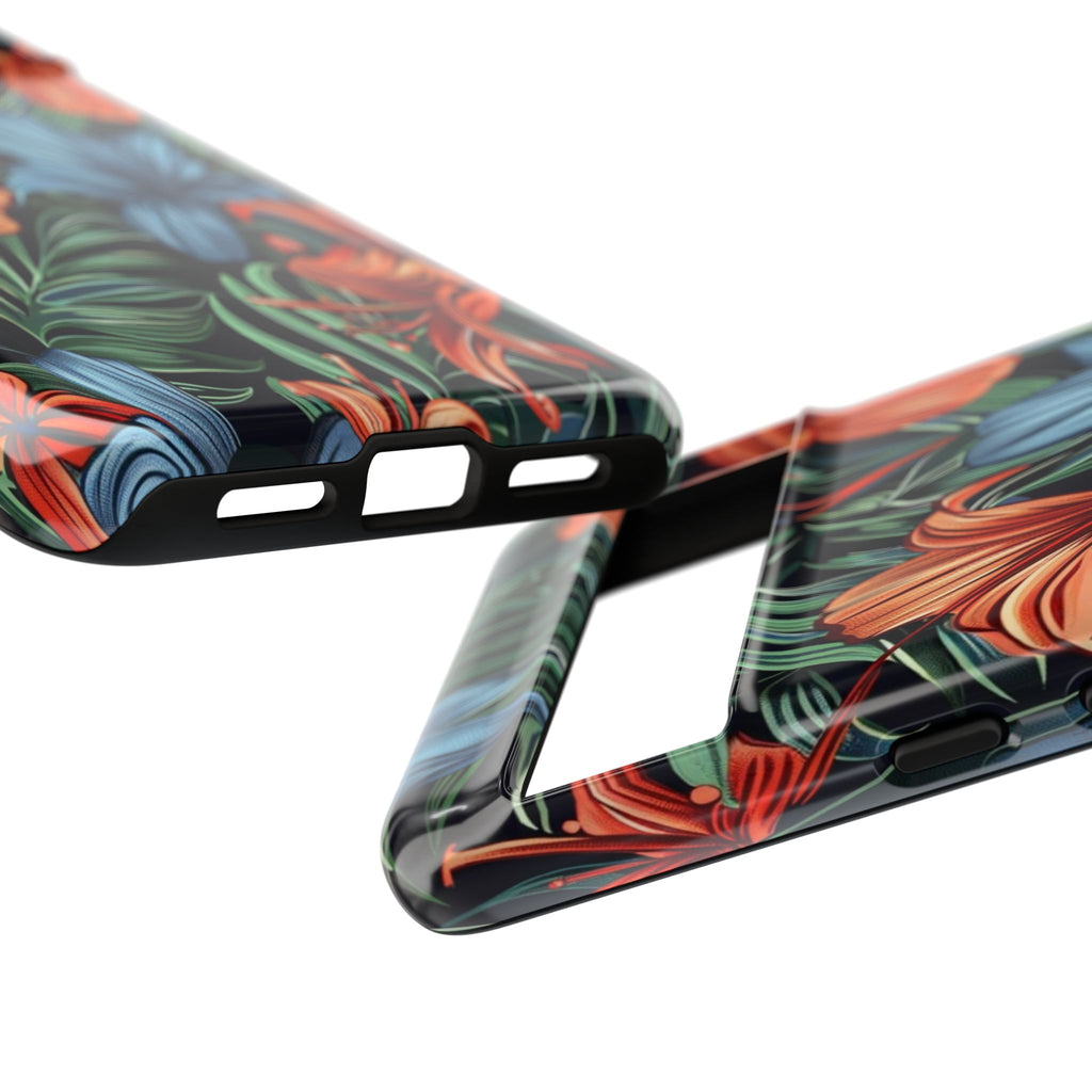 Tropical Red and Blue Case