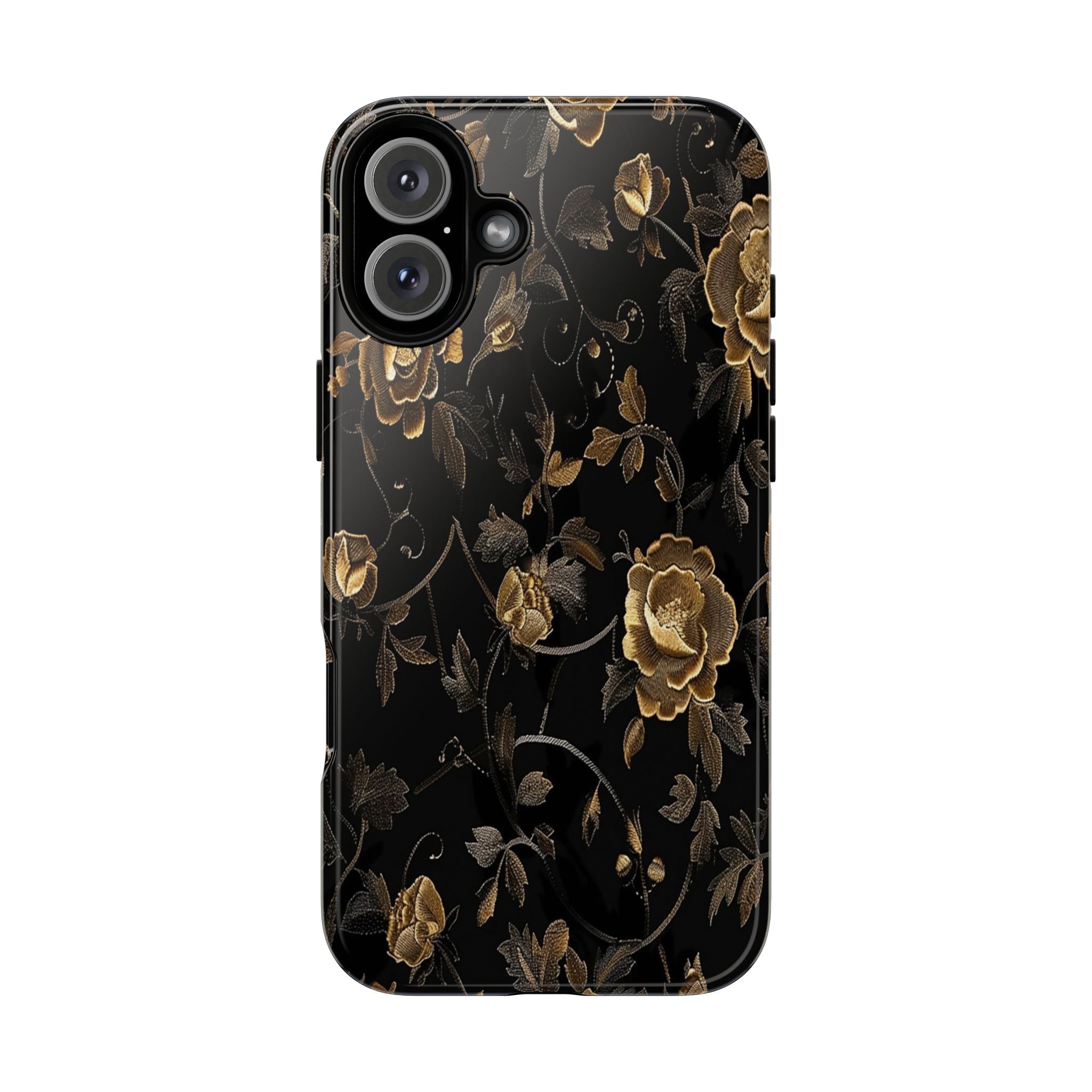 Golden Roses on Black