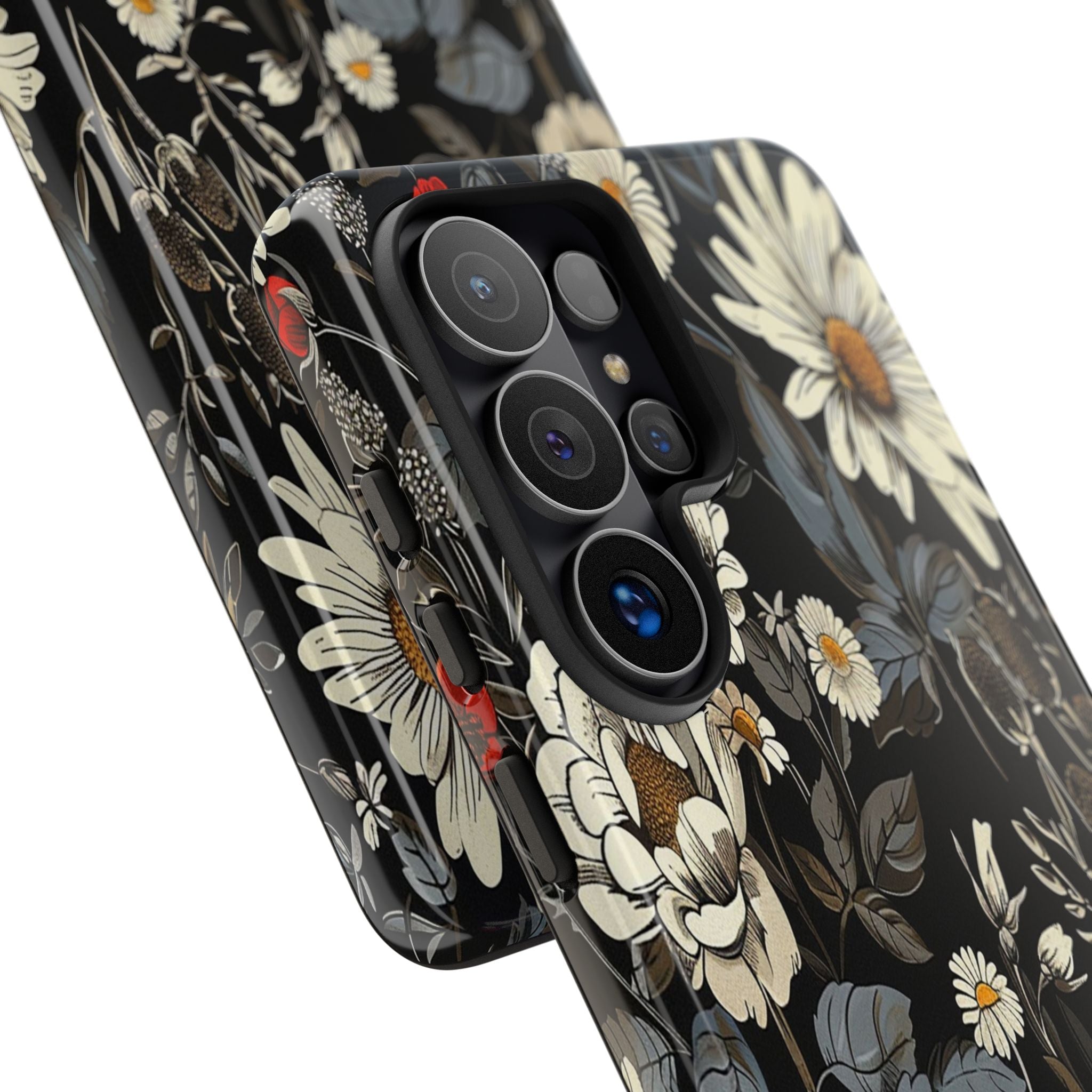 Dark Rose and Daisy Case