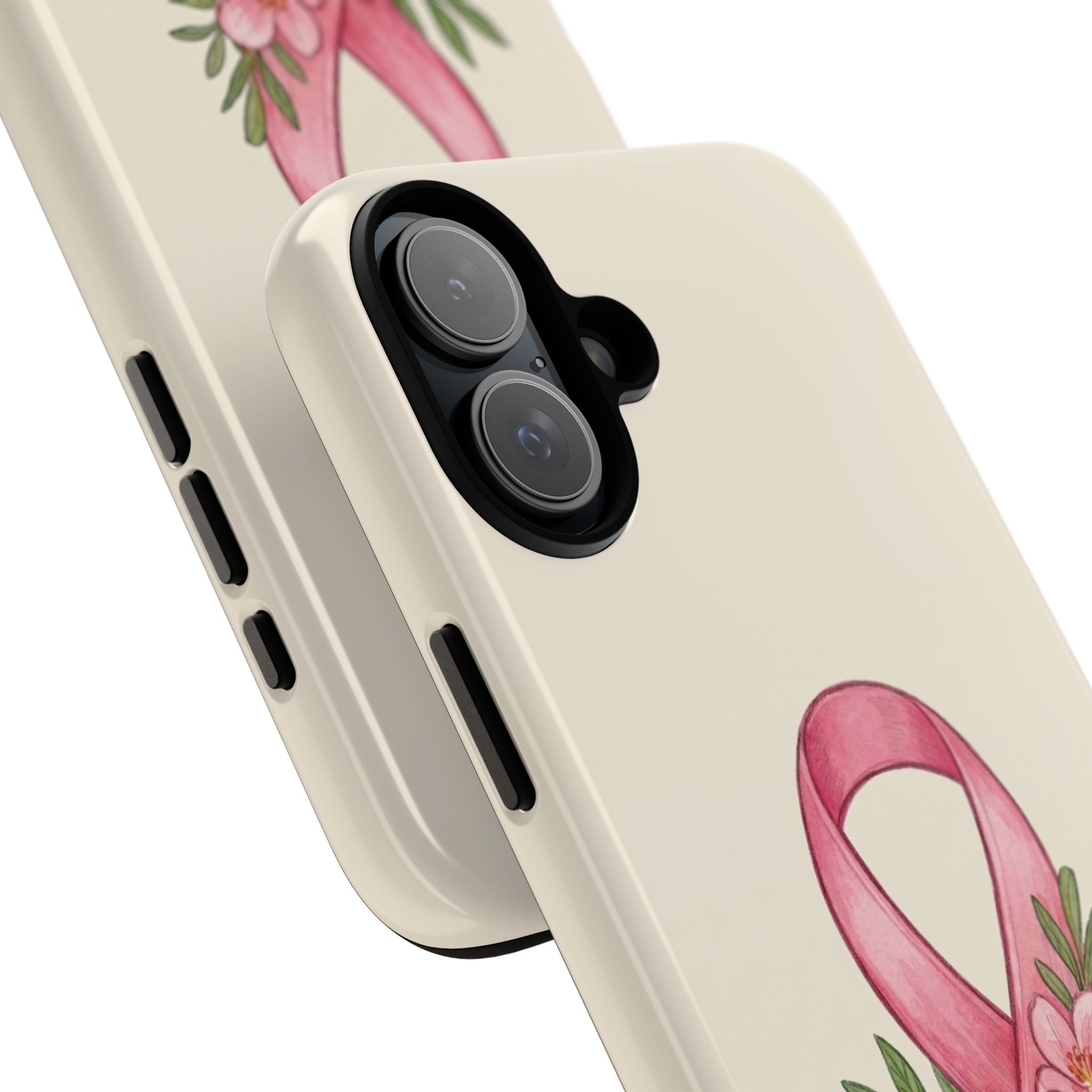 Floral Breast Cancer Awareness Case