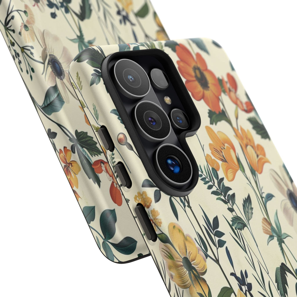 Vintage Botanical Wildflower Seamless Pattern