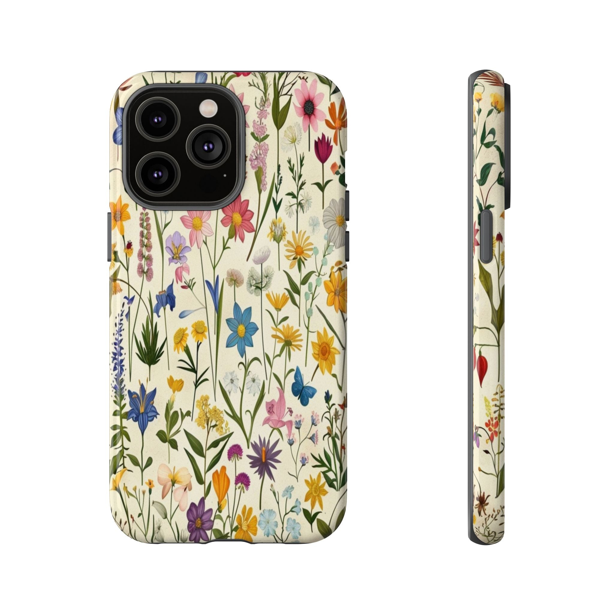 Vibrant Botanical Wildflower Pattern