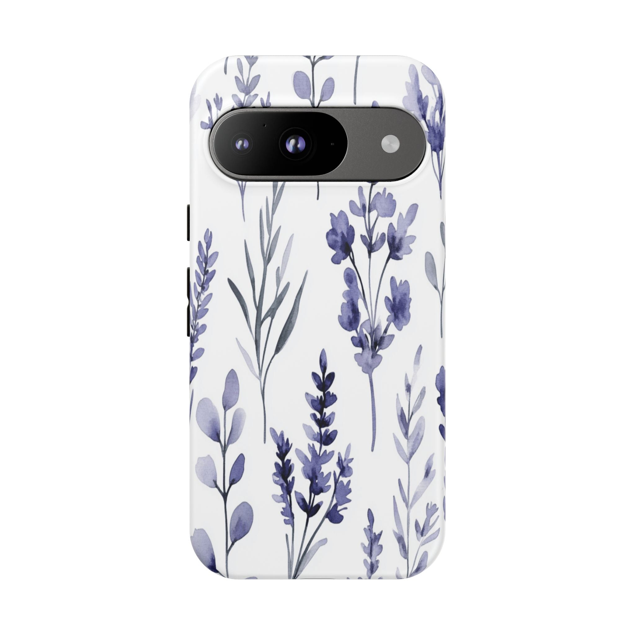 Delicate Purple Botanical Watercolor Floral Pattern