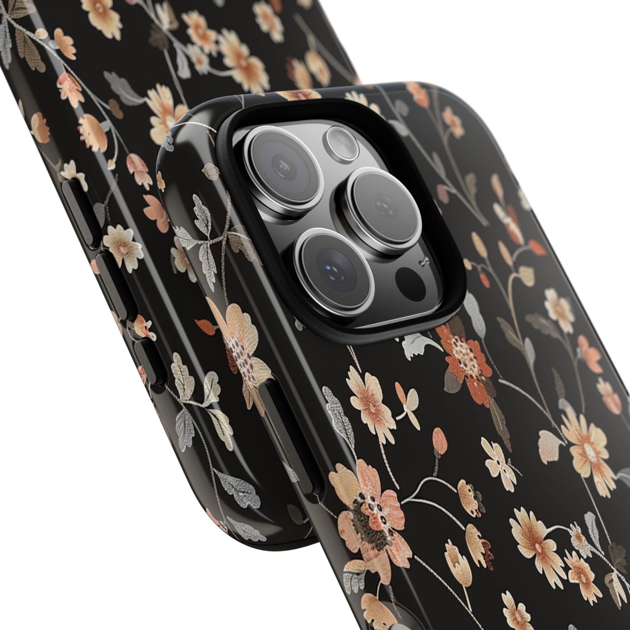 Floral Field on Black Case