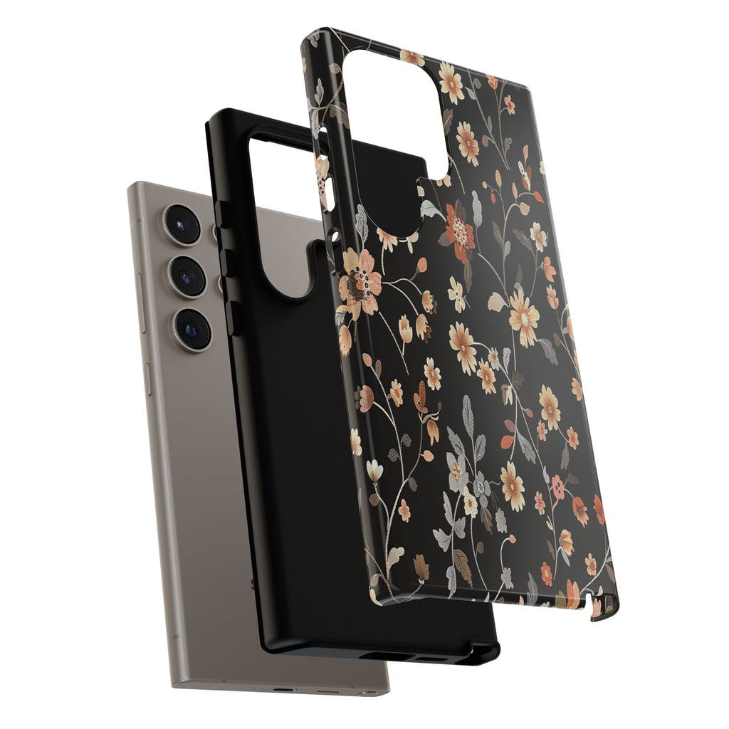 Floral Field on Black Case