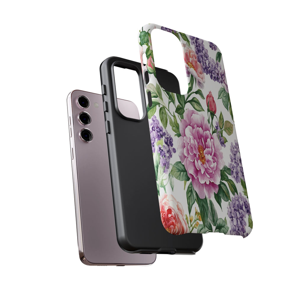 Watercolor Peonies and Lilacs Case