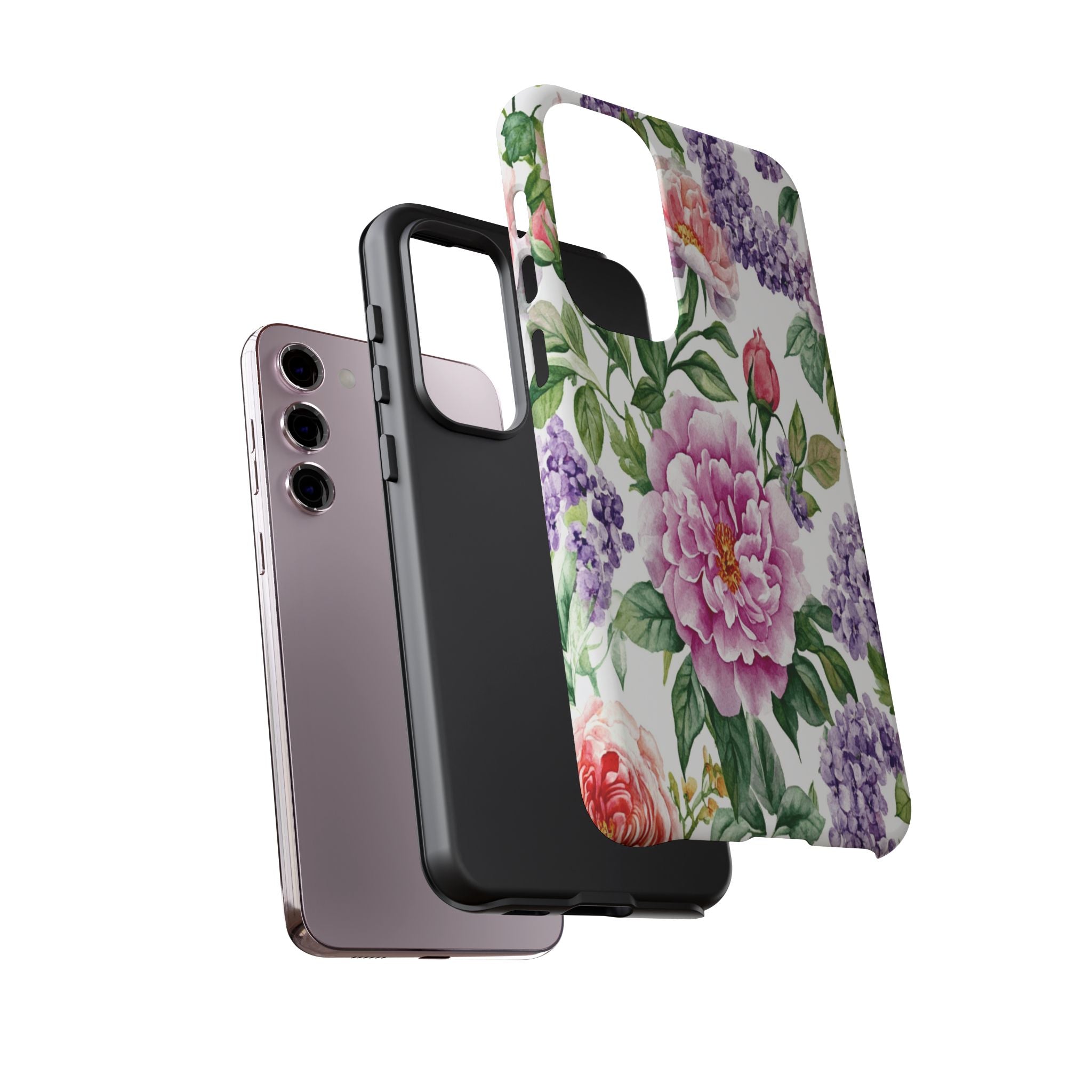 Watercolor Peonies and Lilacs Case