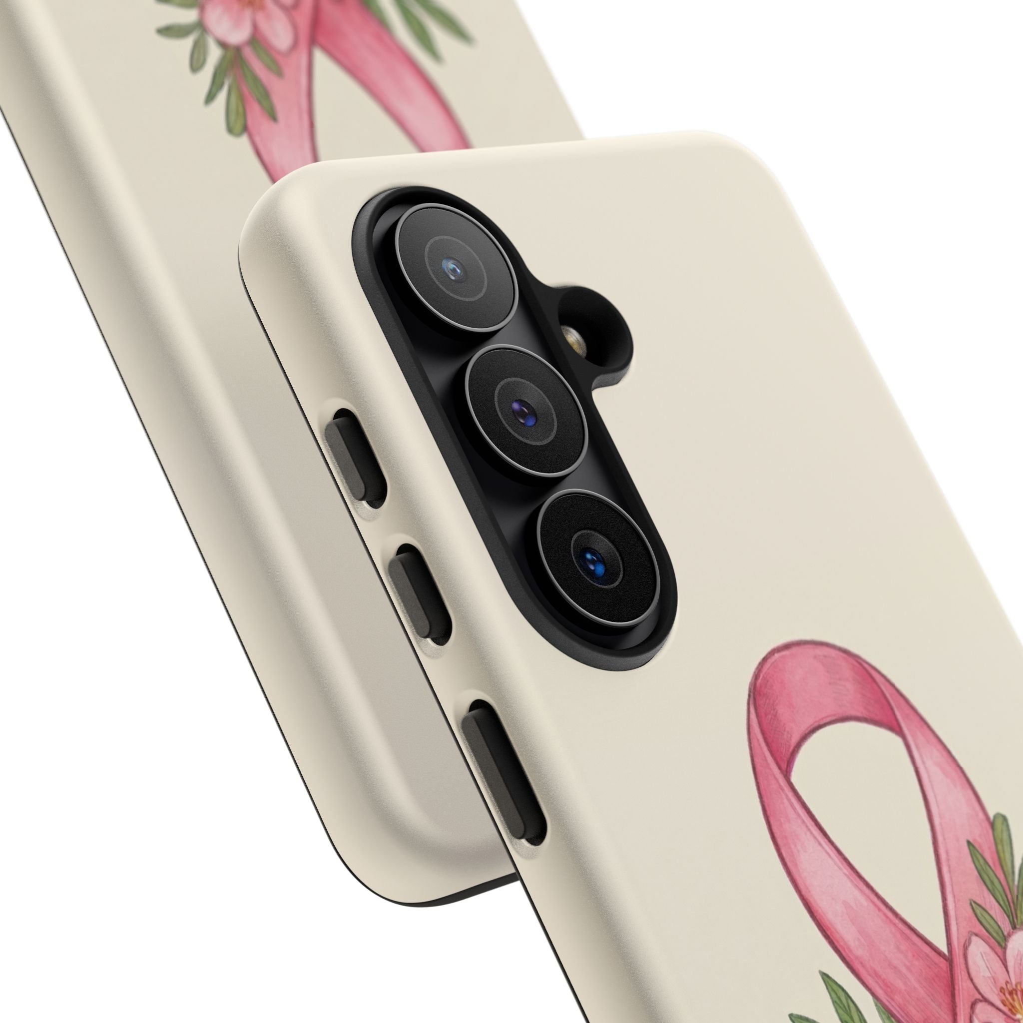 Floral Breast Cancer Awareness Case