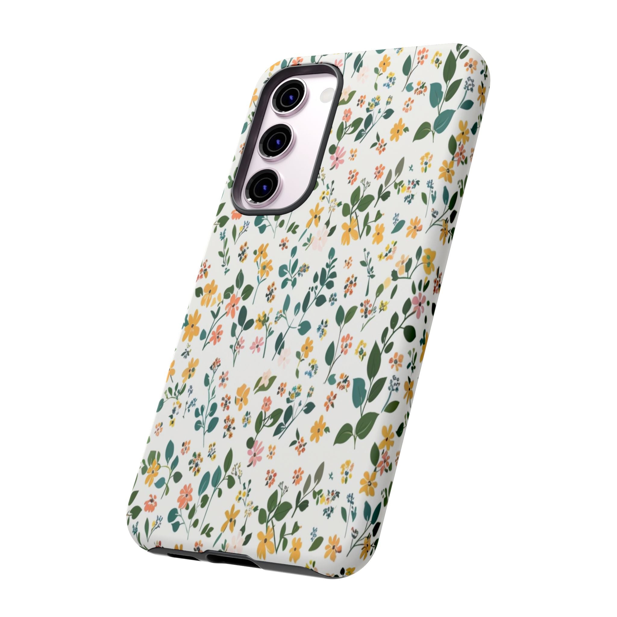 Pastel Leaves and Flowers Case