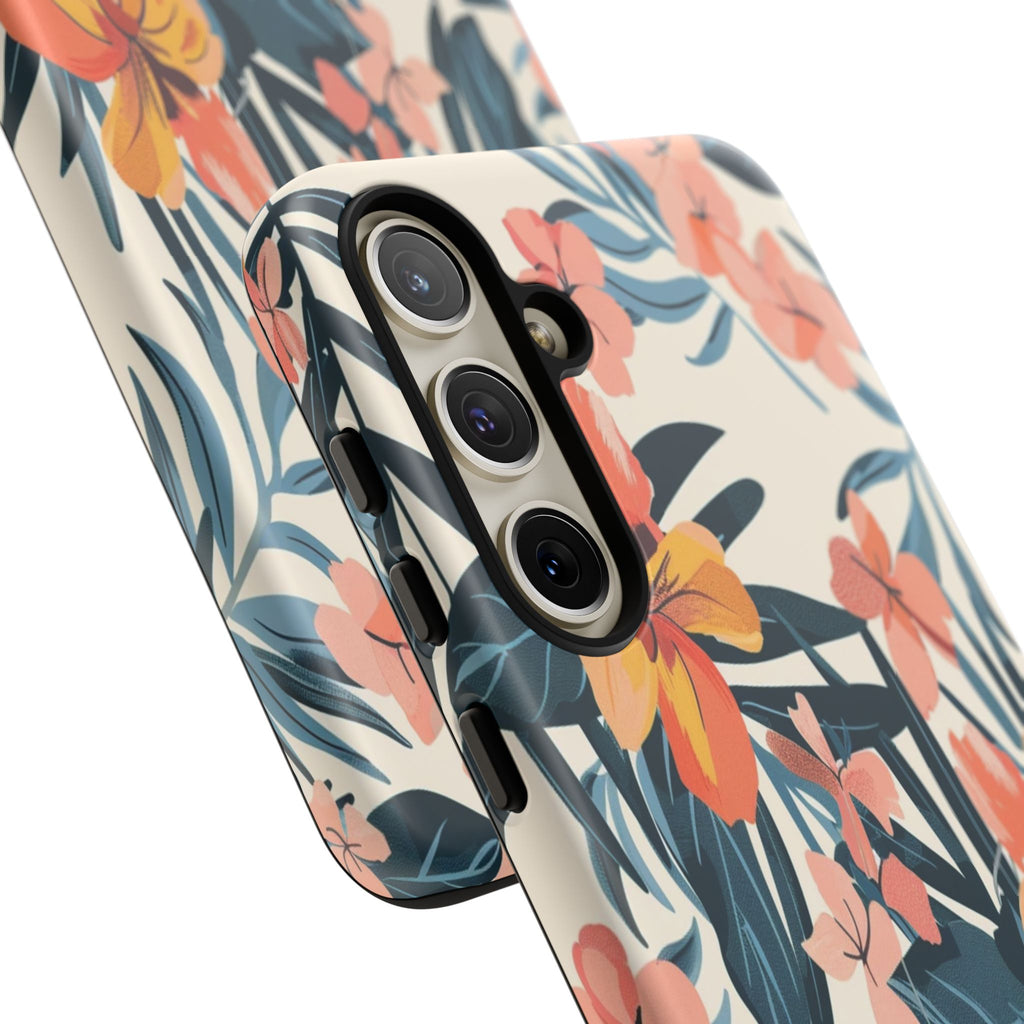 Tropical White and Blue Case