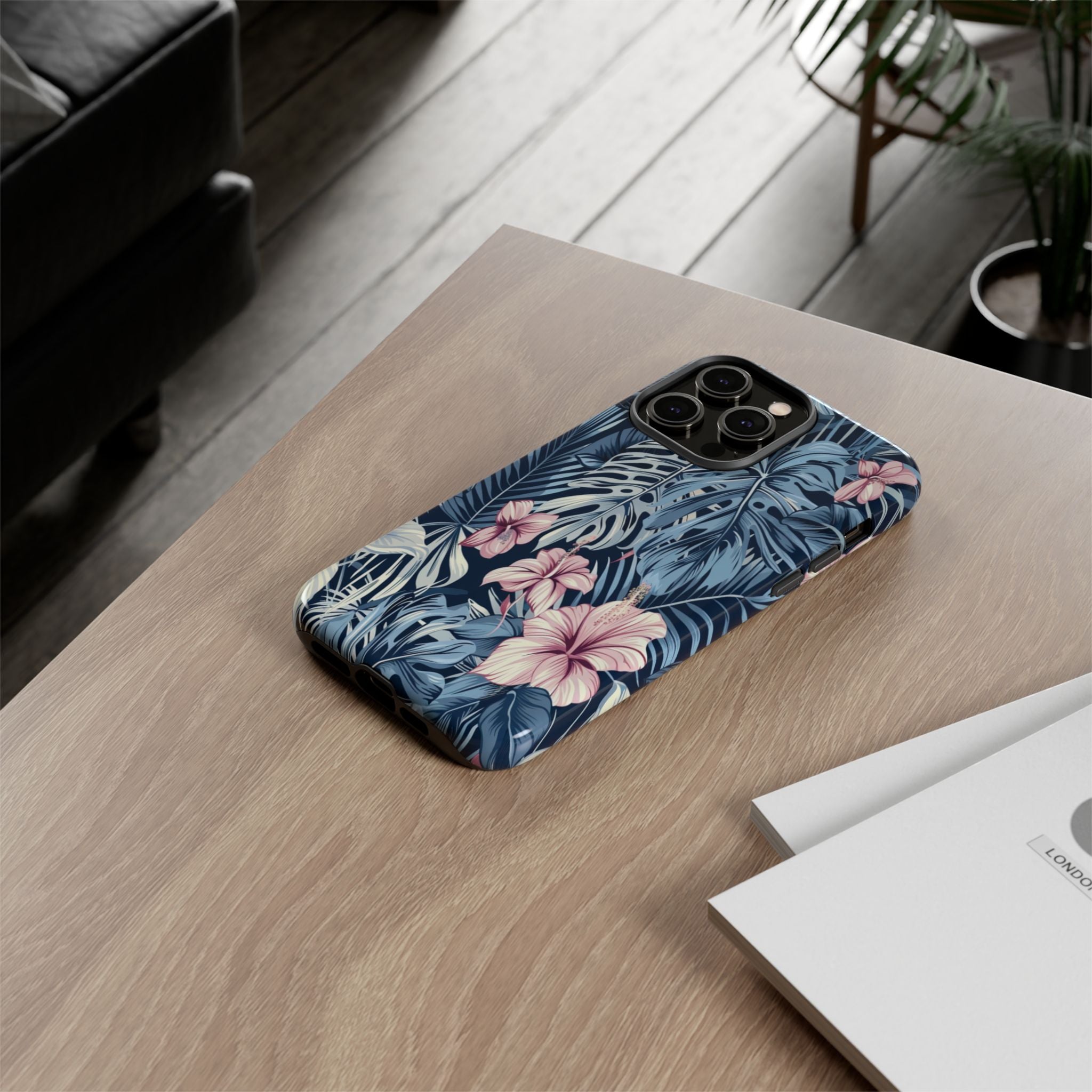 Tropical Hibiscus and Monstera Case