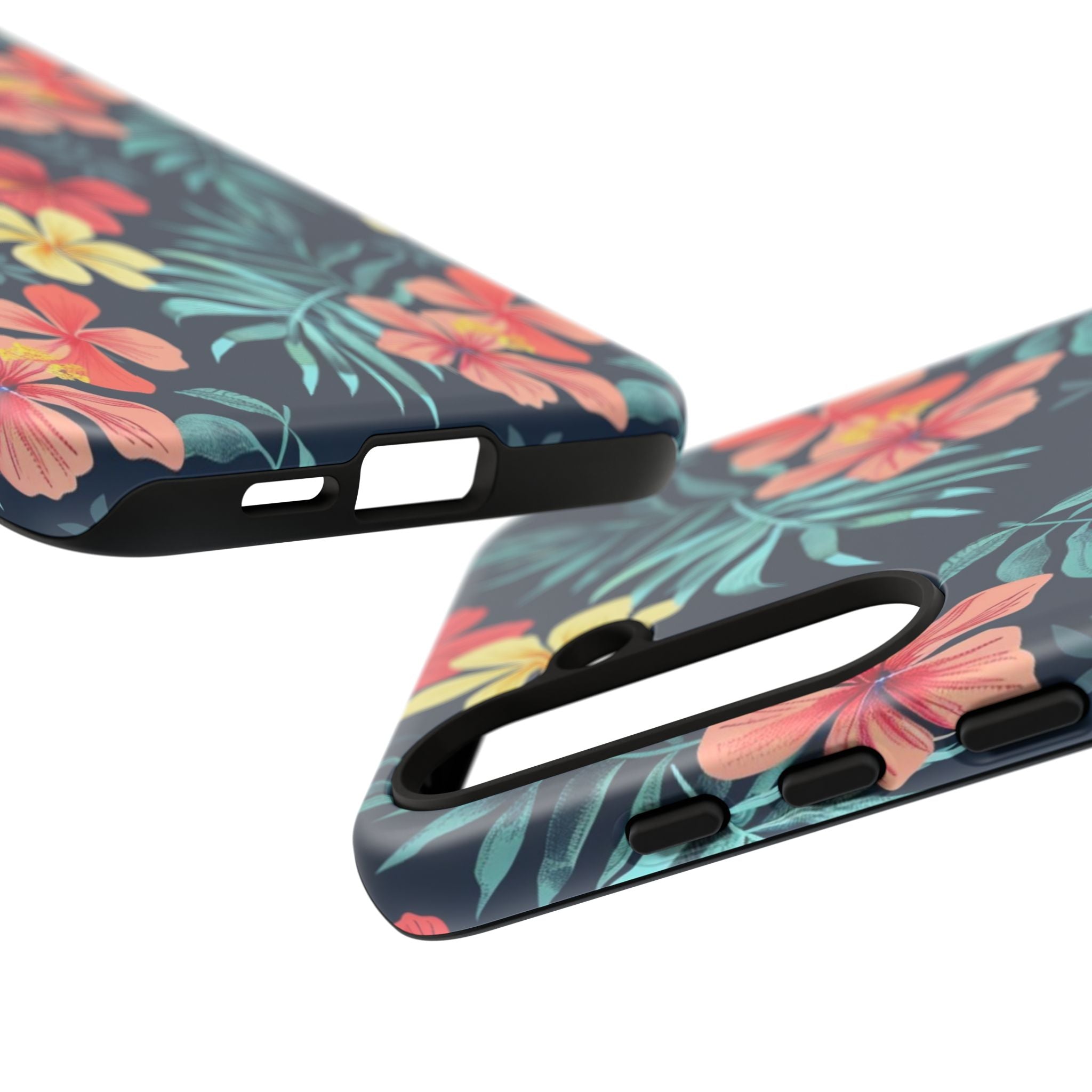 Tropical Hibiscus Navy Case