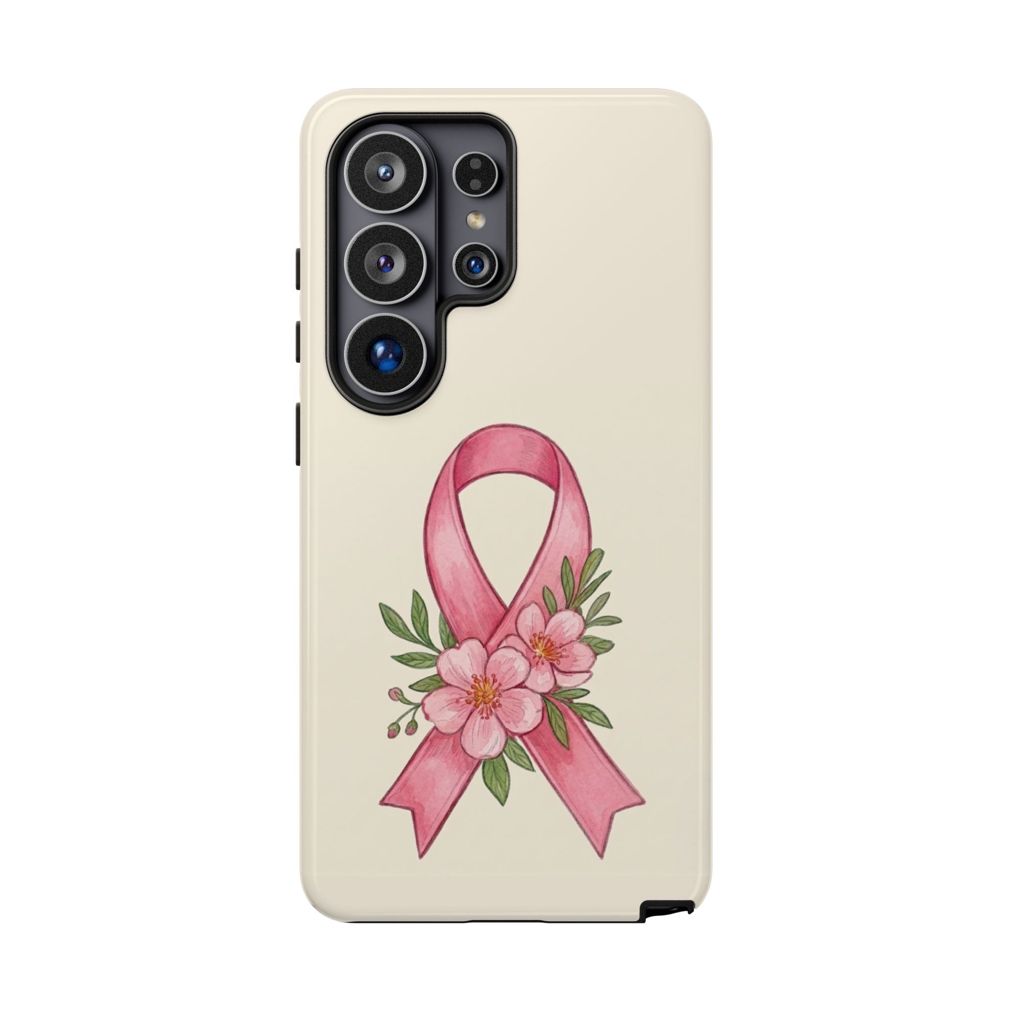 Floral Breast Cancer Awareness Case