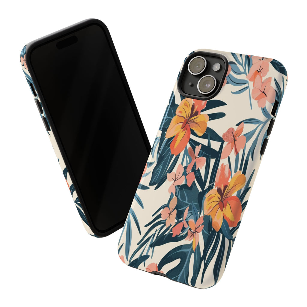 Tropical White and Blue Case