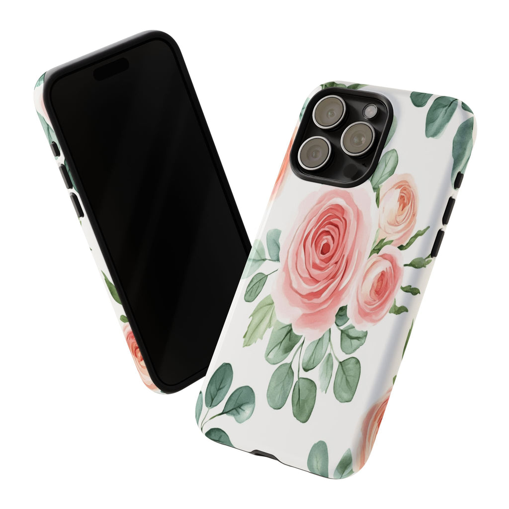 Delicate Watercolor Rose Case