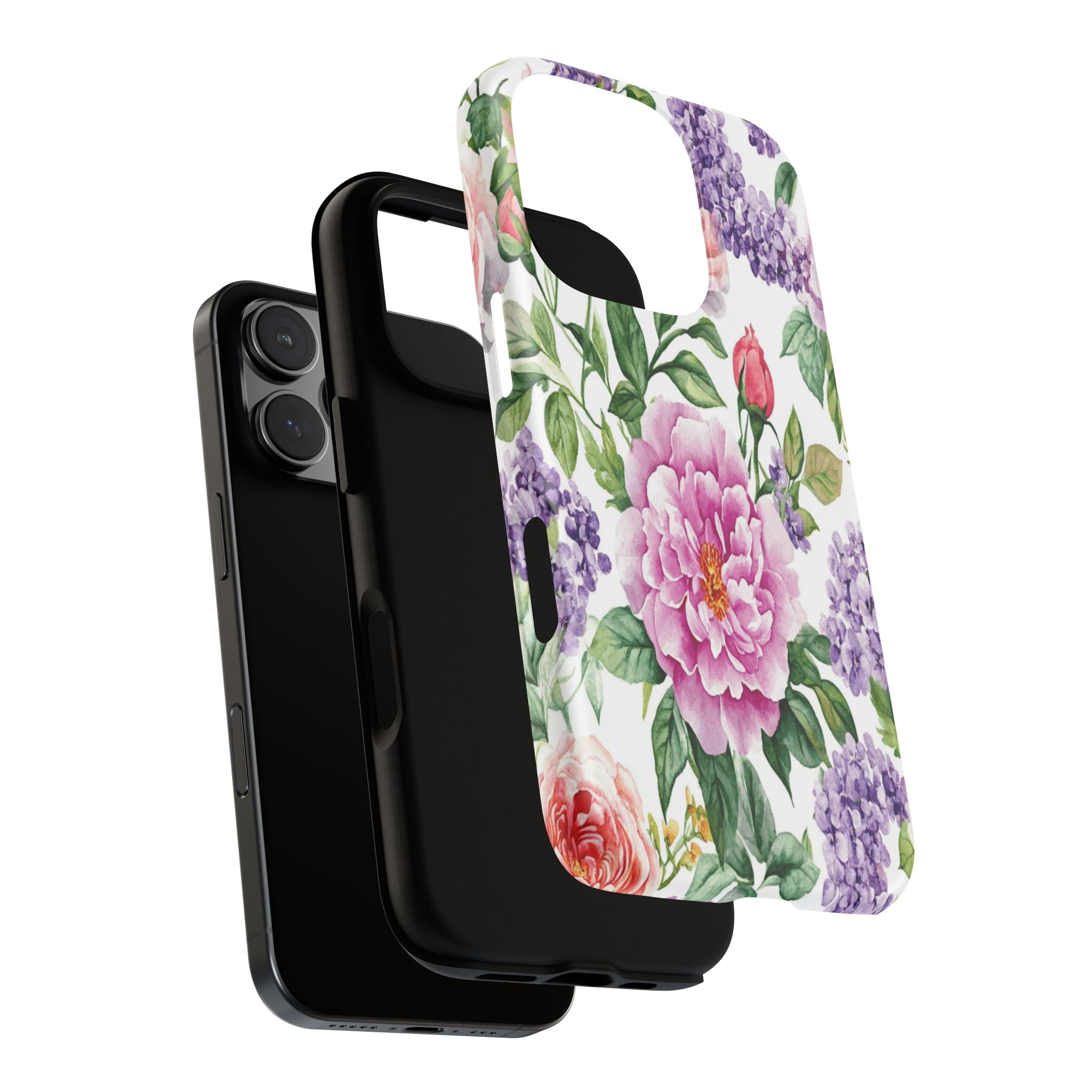 Watercolor Peonies and Lilacs Case