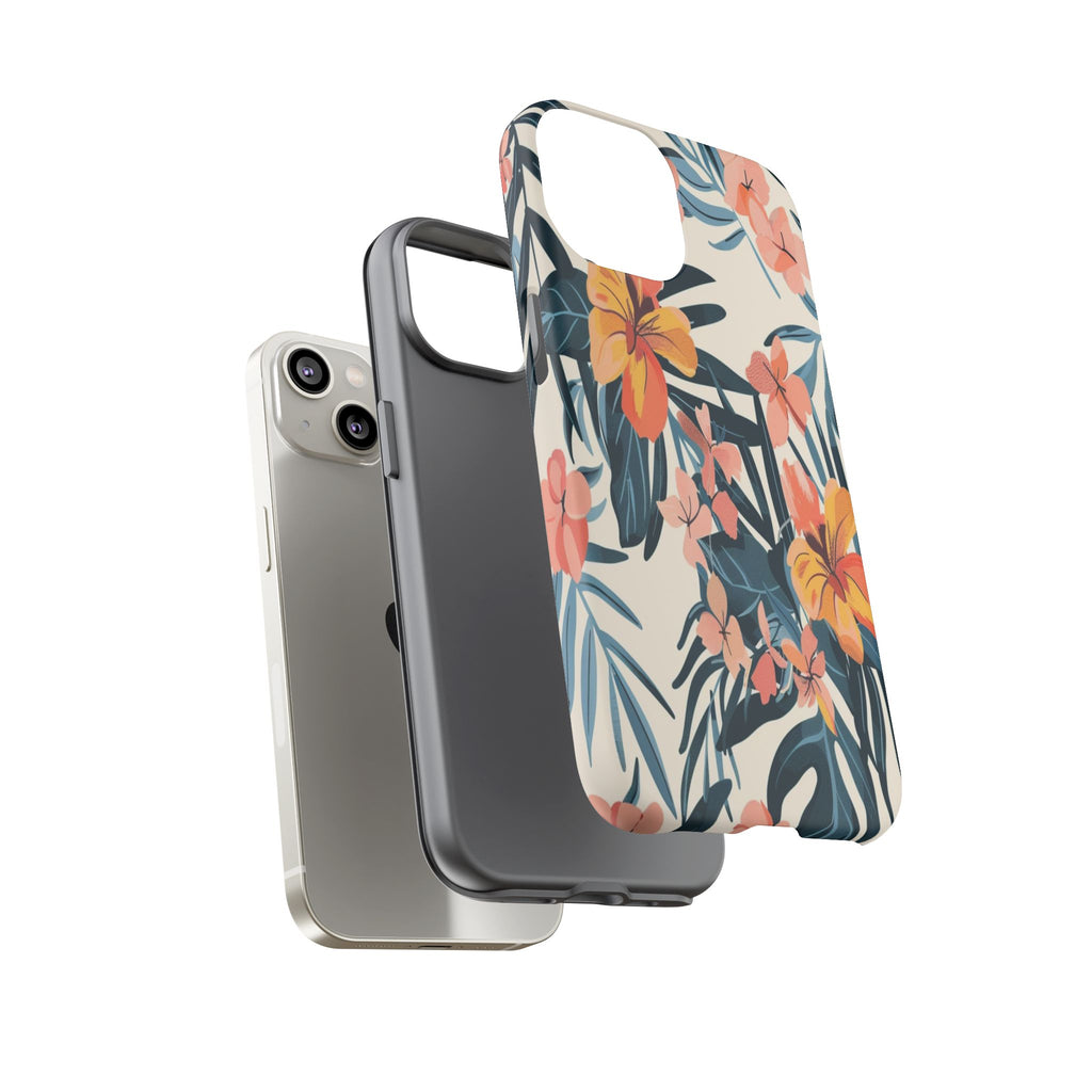 Tropical White and Blue Case