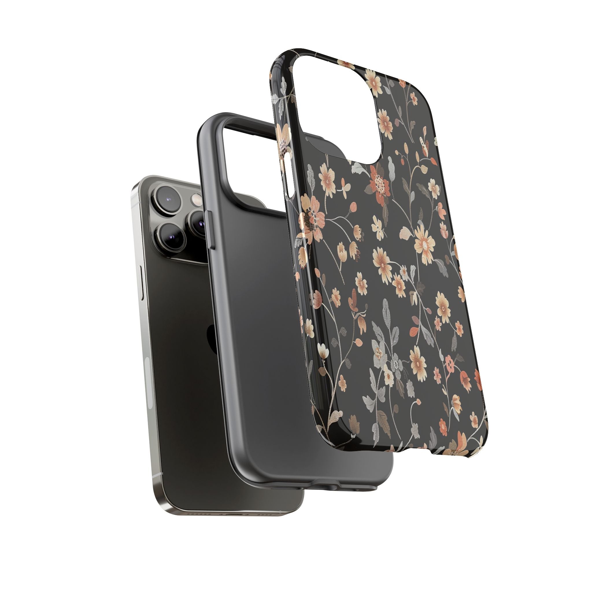 Floral Field on Black Case