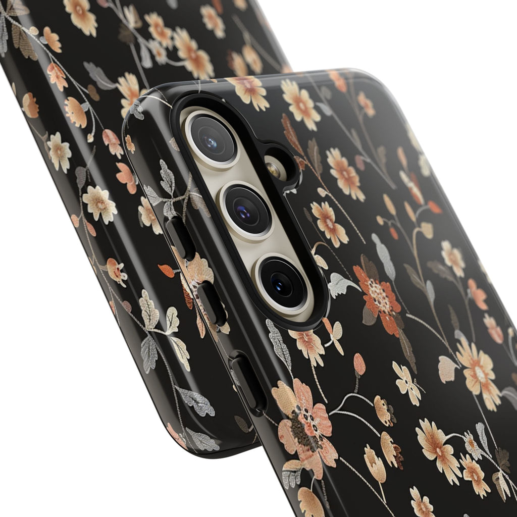 Floral Field on Black Case